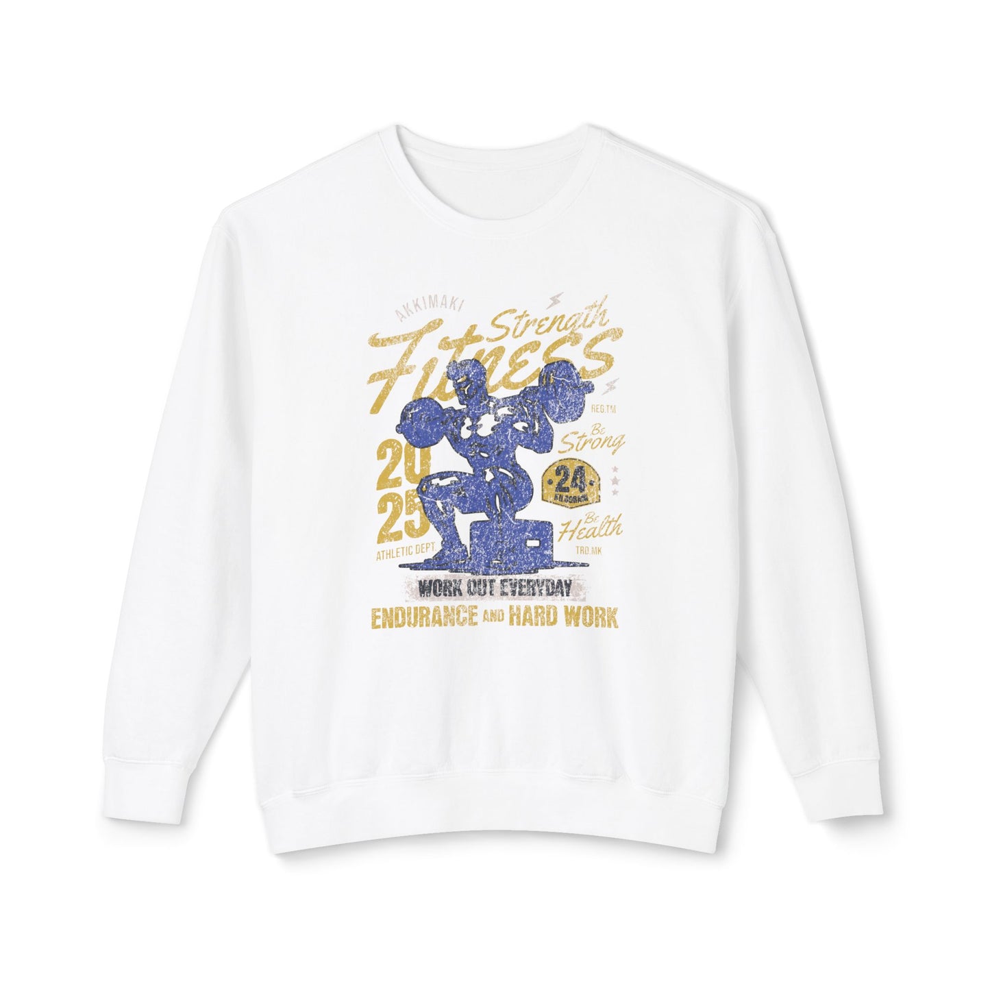 Fitness Motivation Unisex Lightweight Crewneck Sweatshirt