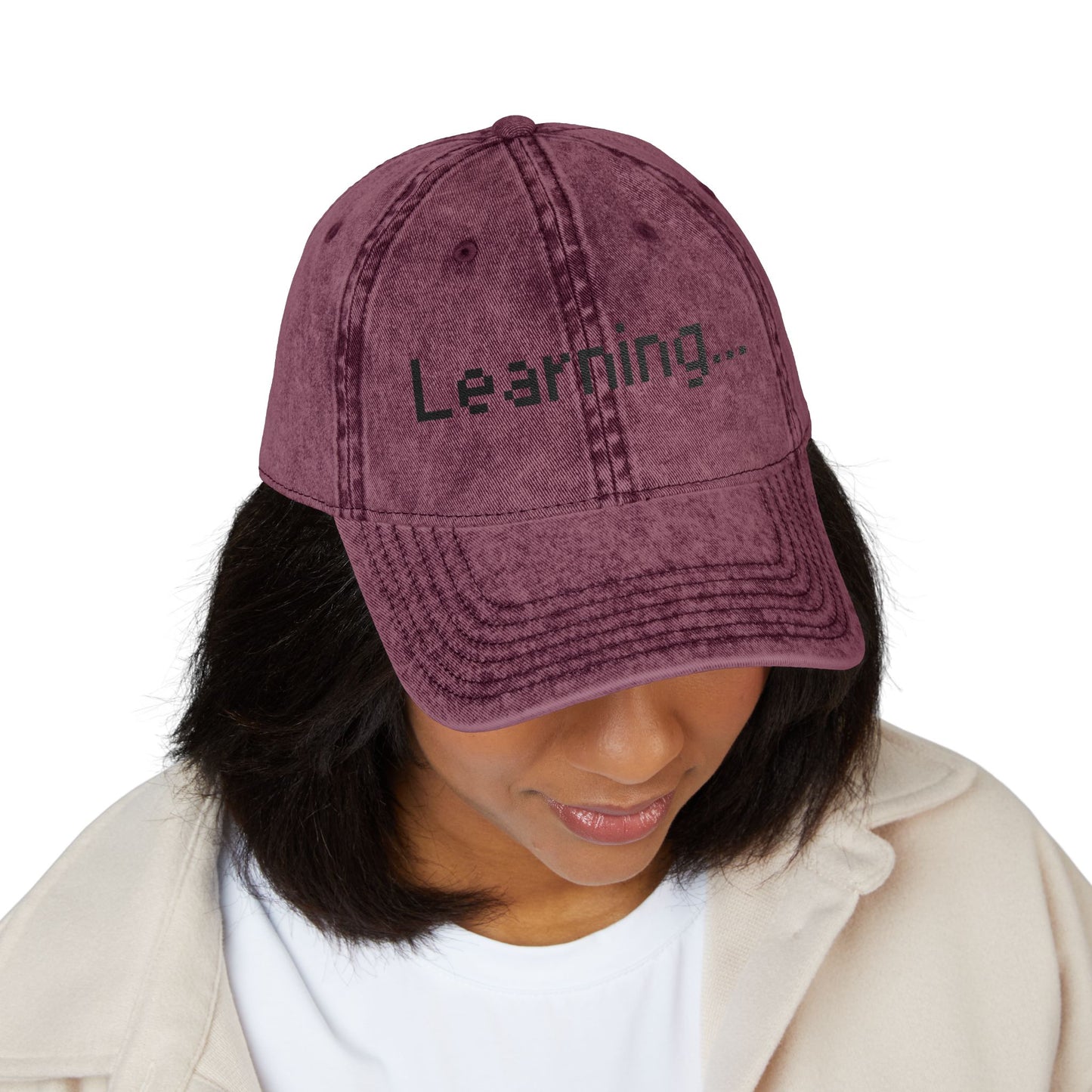 Vintage Embroidered Cap for Learning Enthusiasts