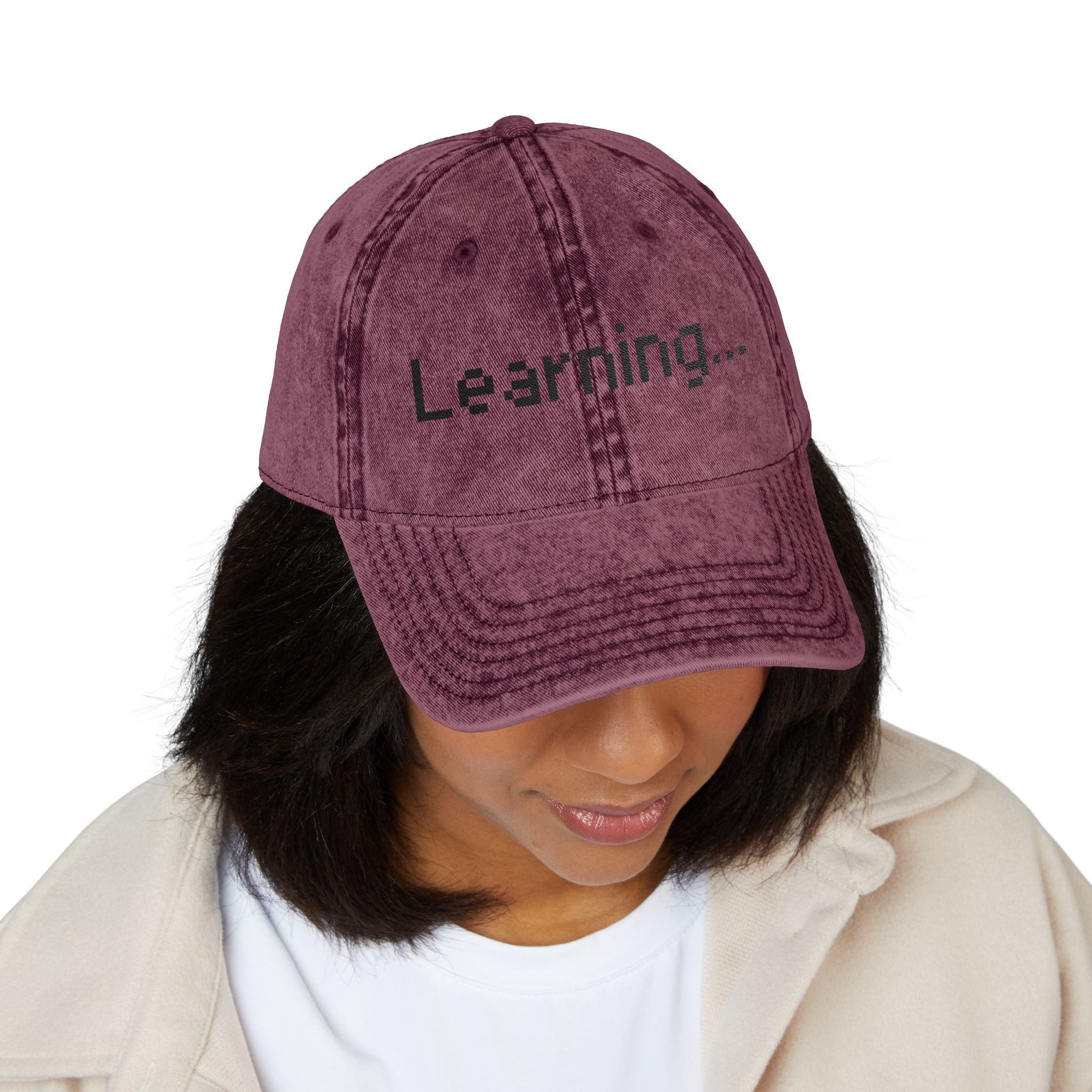 Vintage Embroidered Cap for Learning Enthusiasts