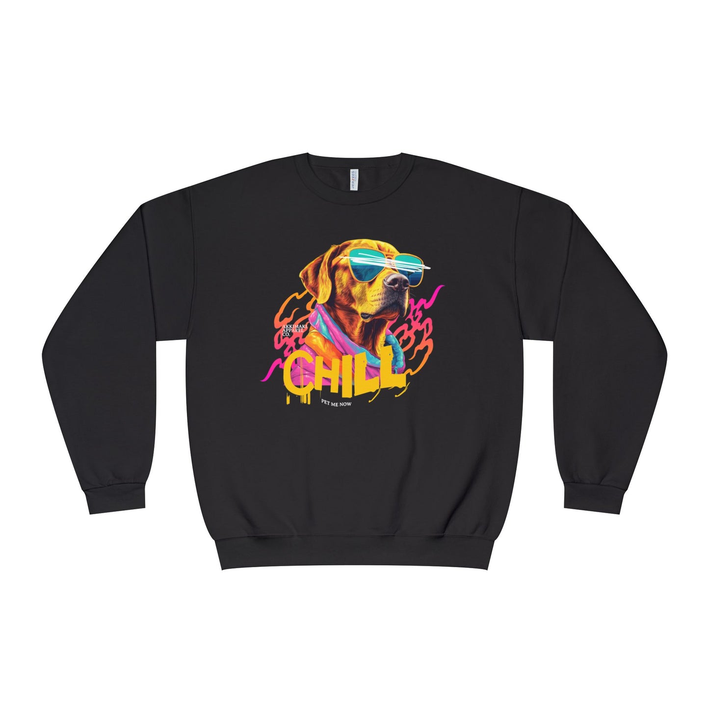 Chill Dog Graphic Crewneck Sweatshirt