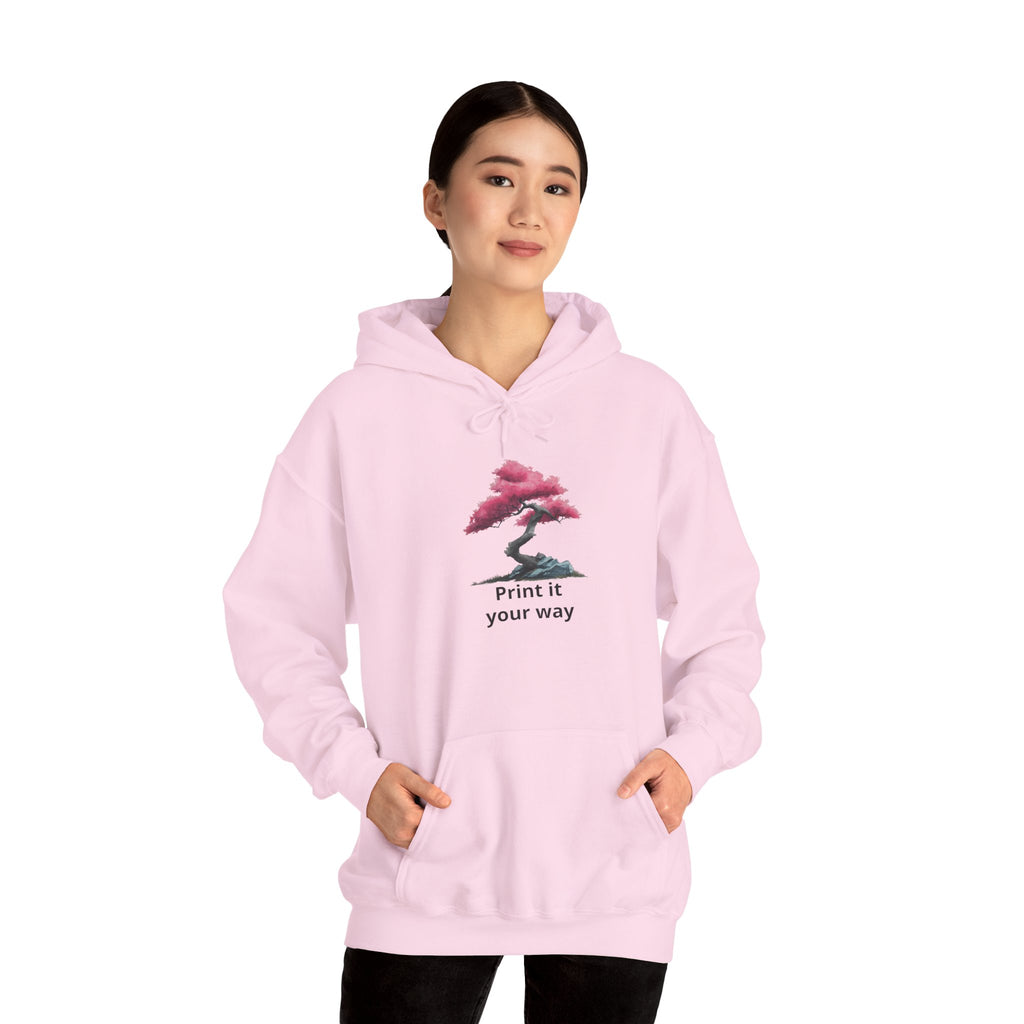 Bonsai Tree Hoodie - 'Print it your way' Minimal Graphic Sweatshirt