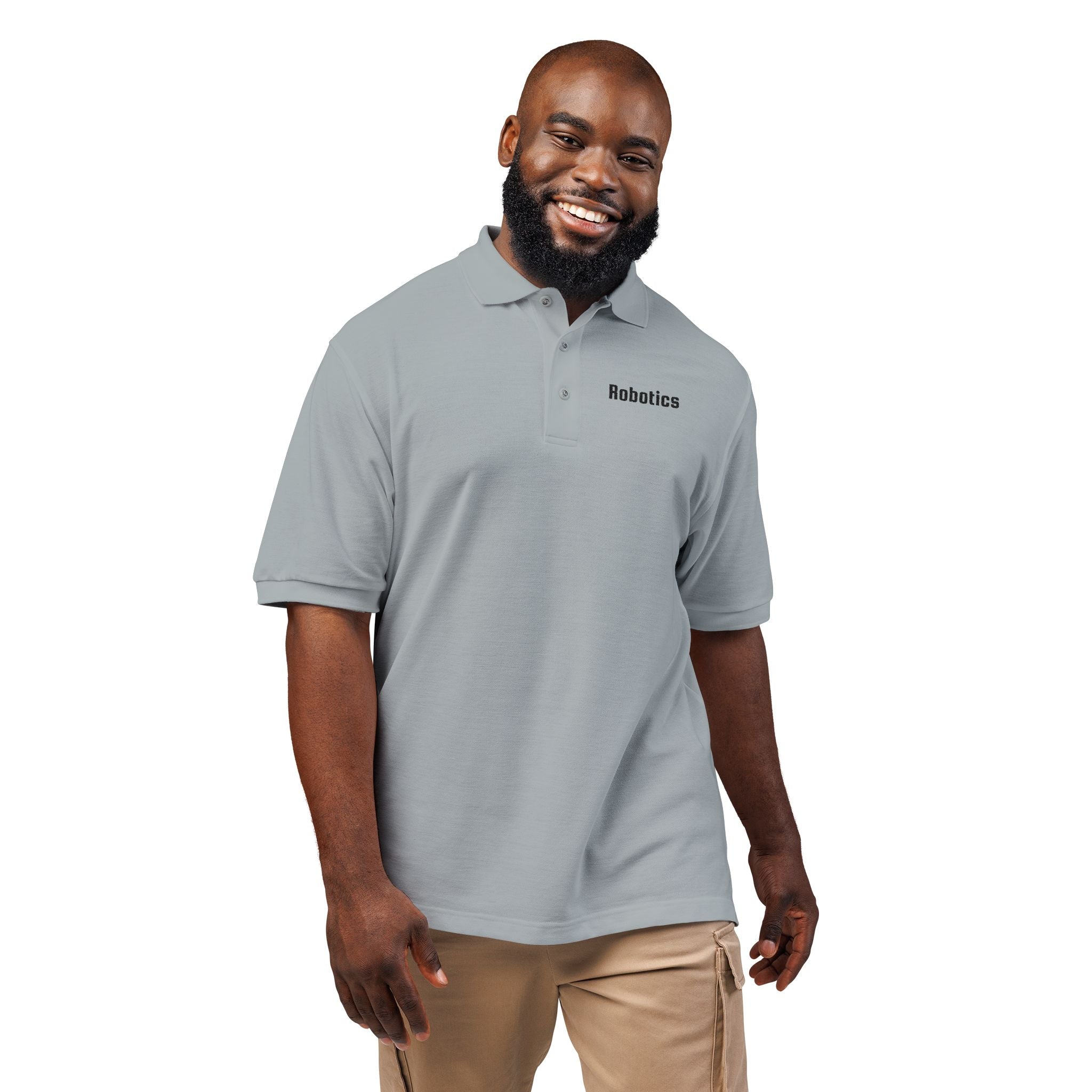 Robotics Embroidered Unisex Polo Shirt