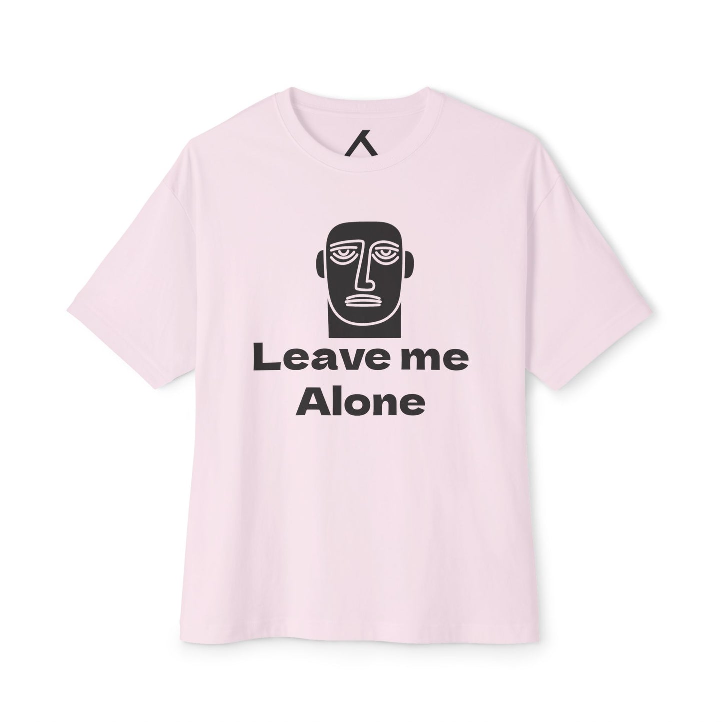 Leave Me Alone T‑Shirt — Minimalist Face Graphic Oversized Tee
