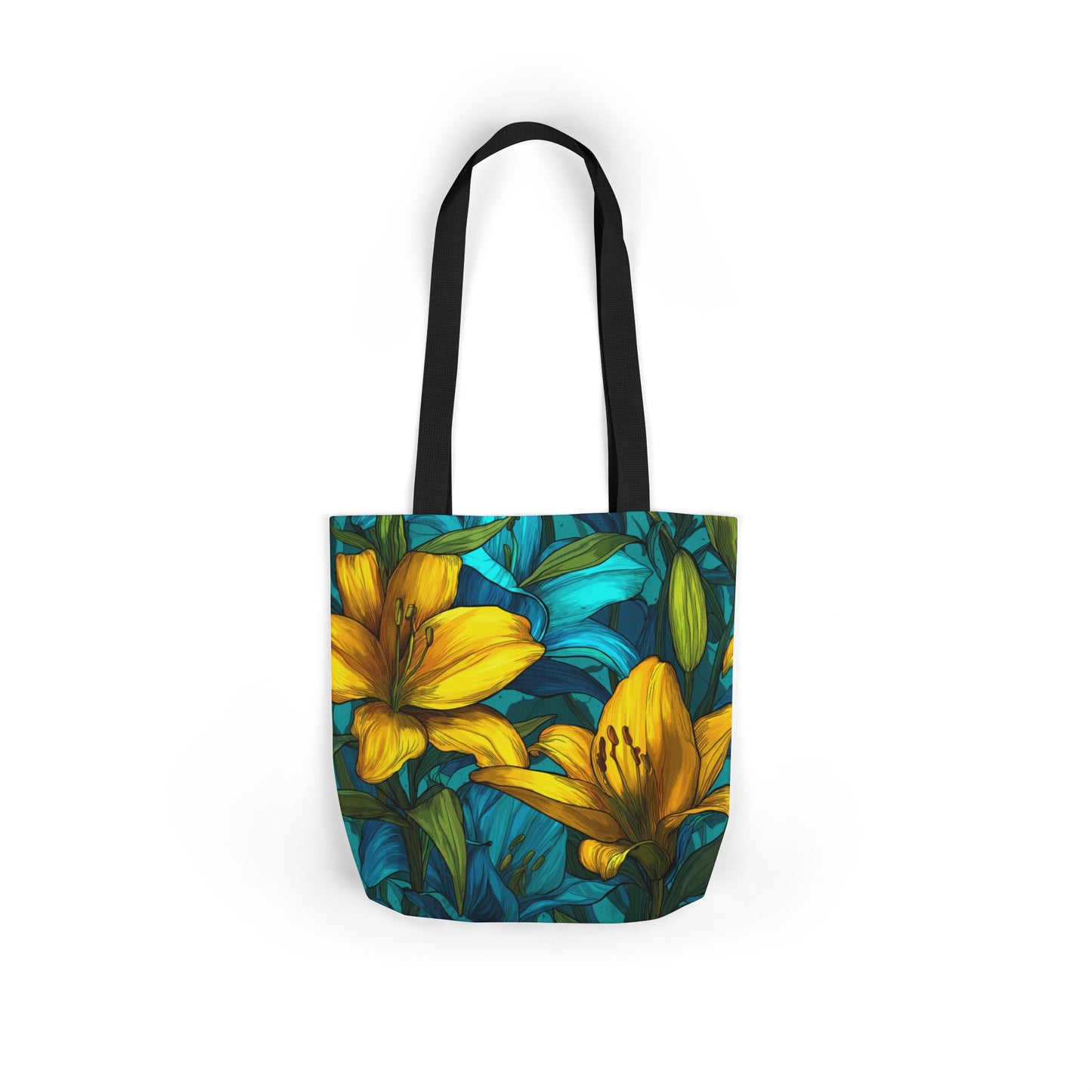 Vibrant Floral Canvas Tote Bag