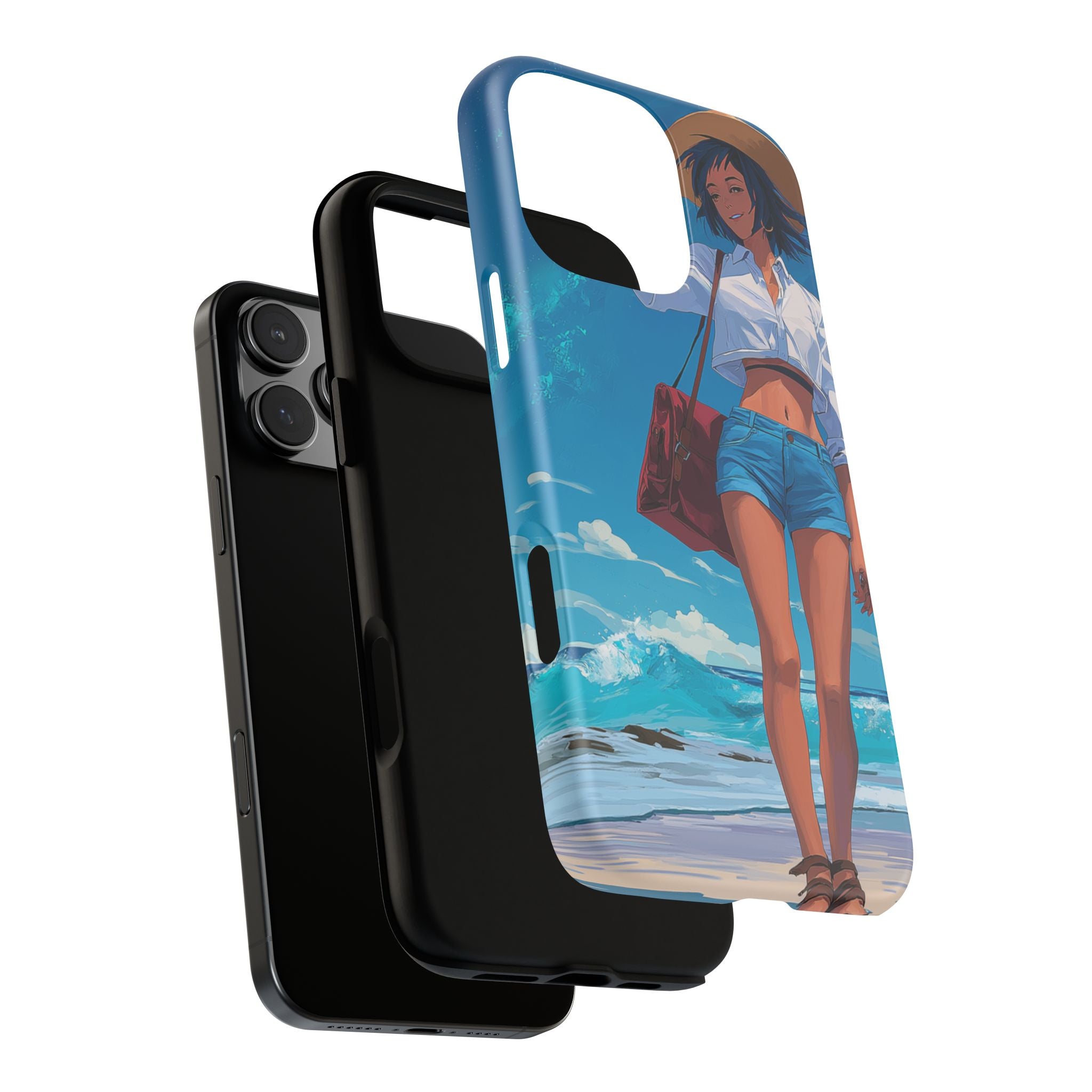 Tough Cases: Stylish Phone Case with Beach Vibe