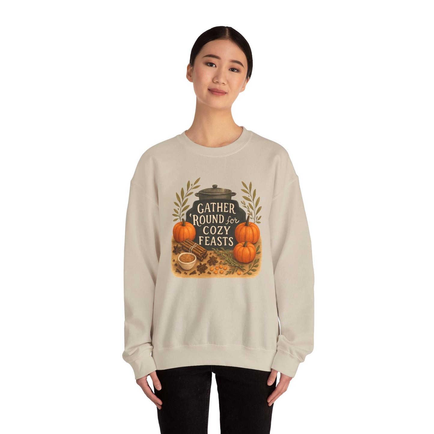 Gather Round for Cozy Feasts Sweatshirt