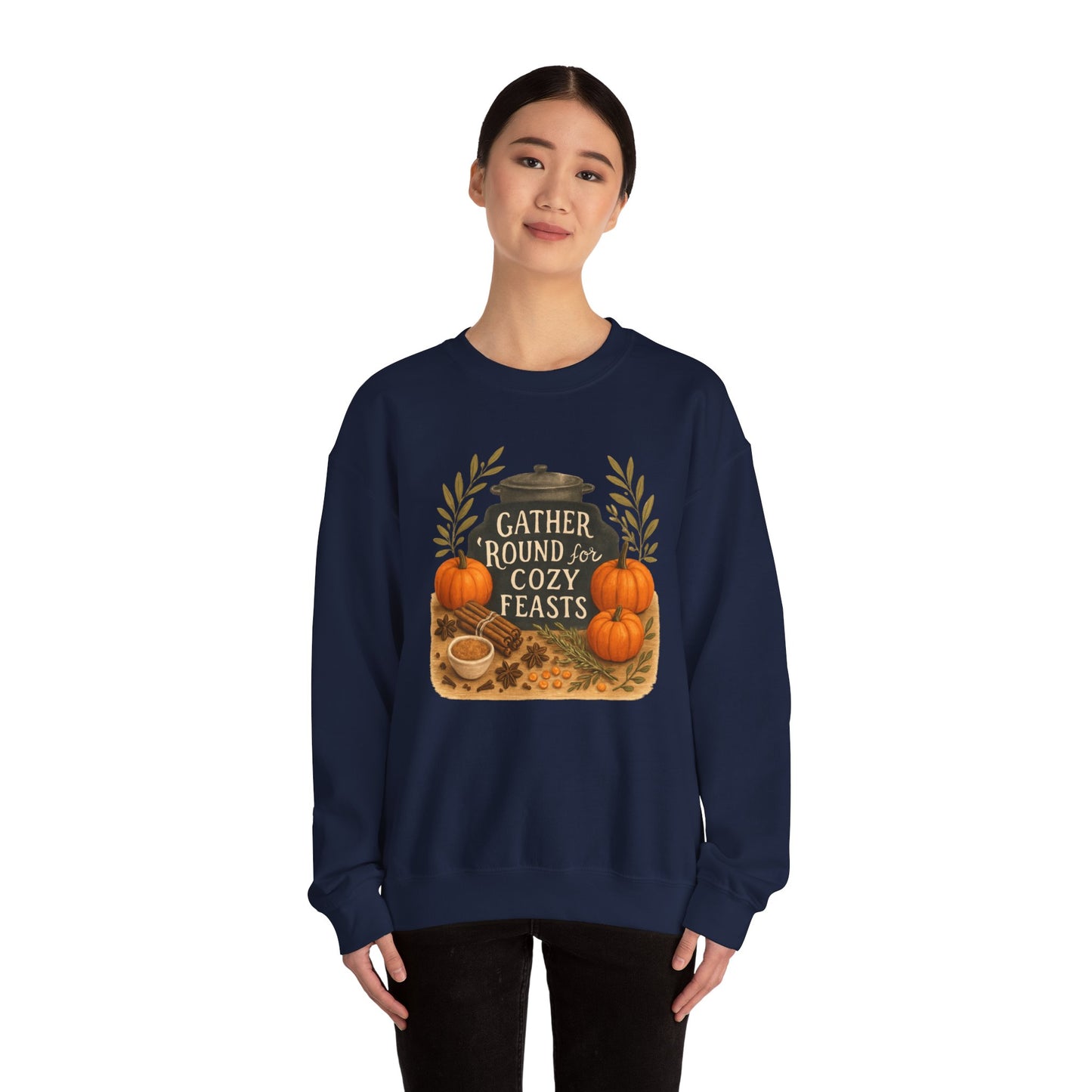 Gather Round for Cozy Feasts Sweatshirt
