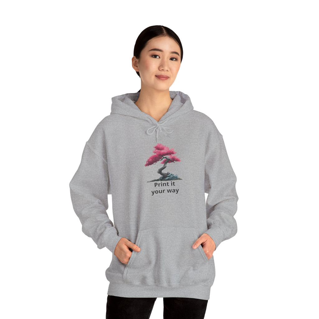 Bonsai Tree Hoodie - 'Print it your way' Minimal Graphic Sweatshirt