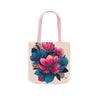 Floral Canvas Tote Bag with 5-Color Straps