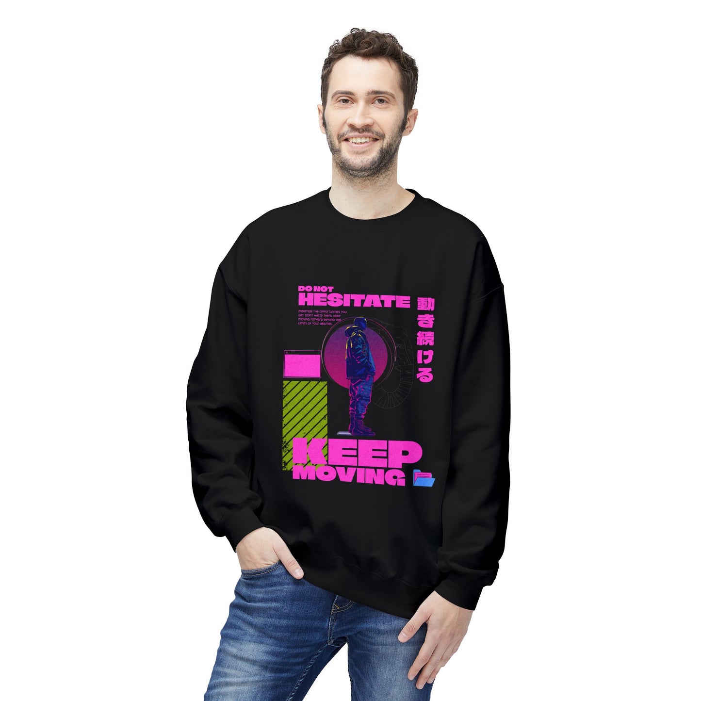 Keep Moving Inspirational Crewneck Sweatshirt