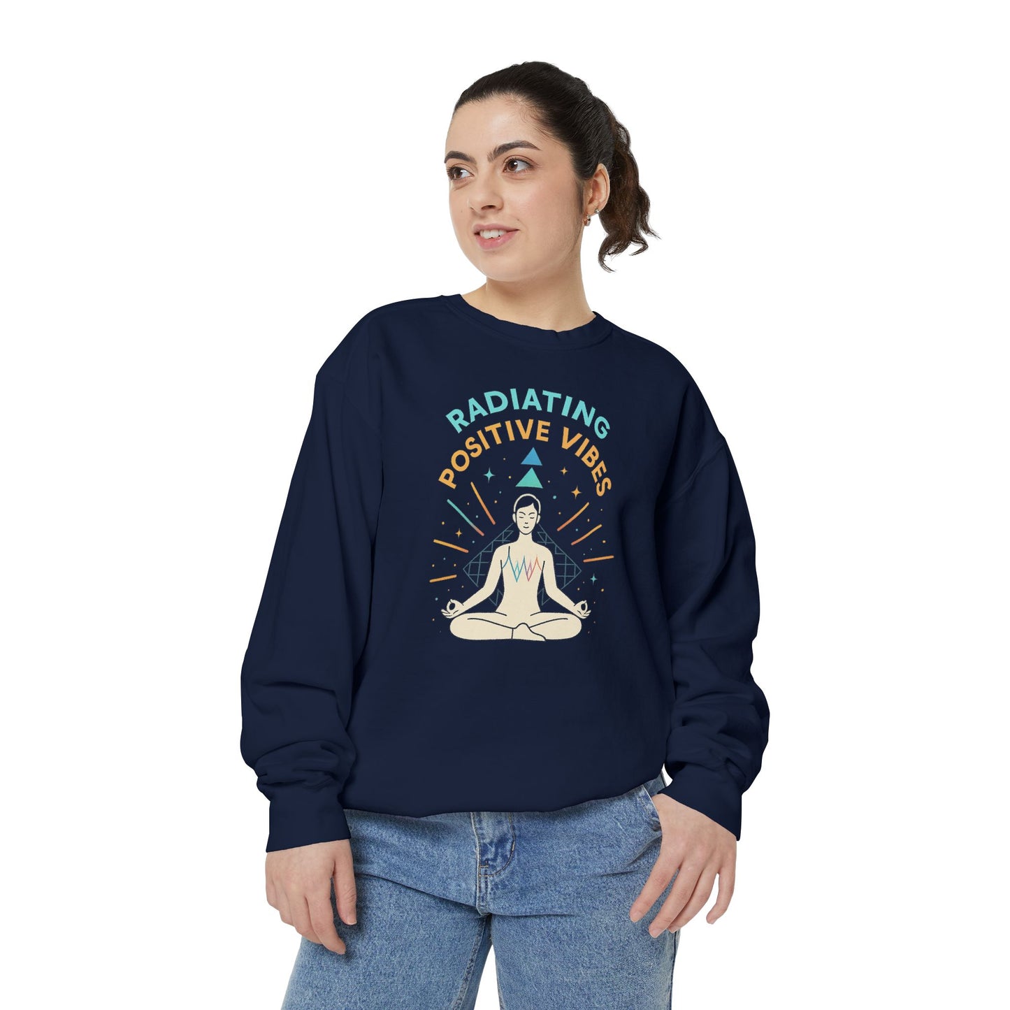 Radiating Positive Vibes Unisex Sweatshirt