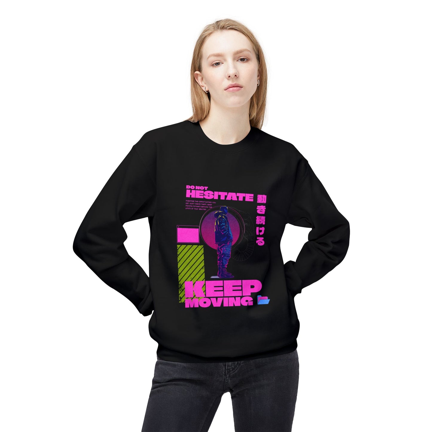 Keep Moving Inspirational Crewneck Sweatshirt