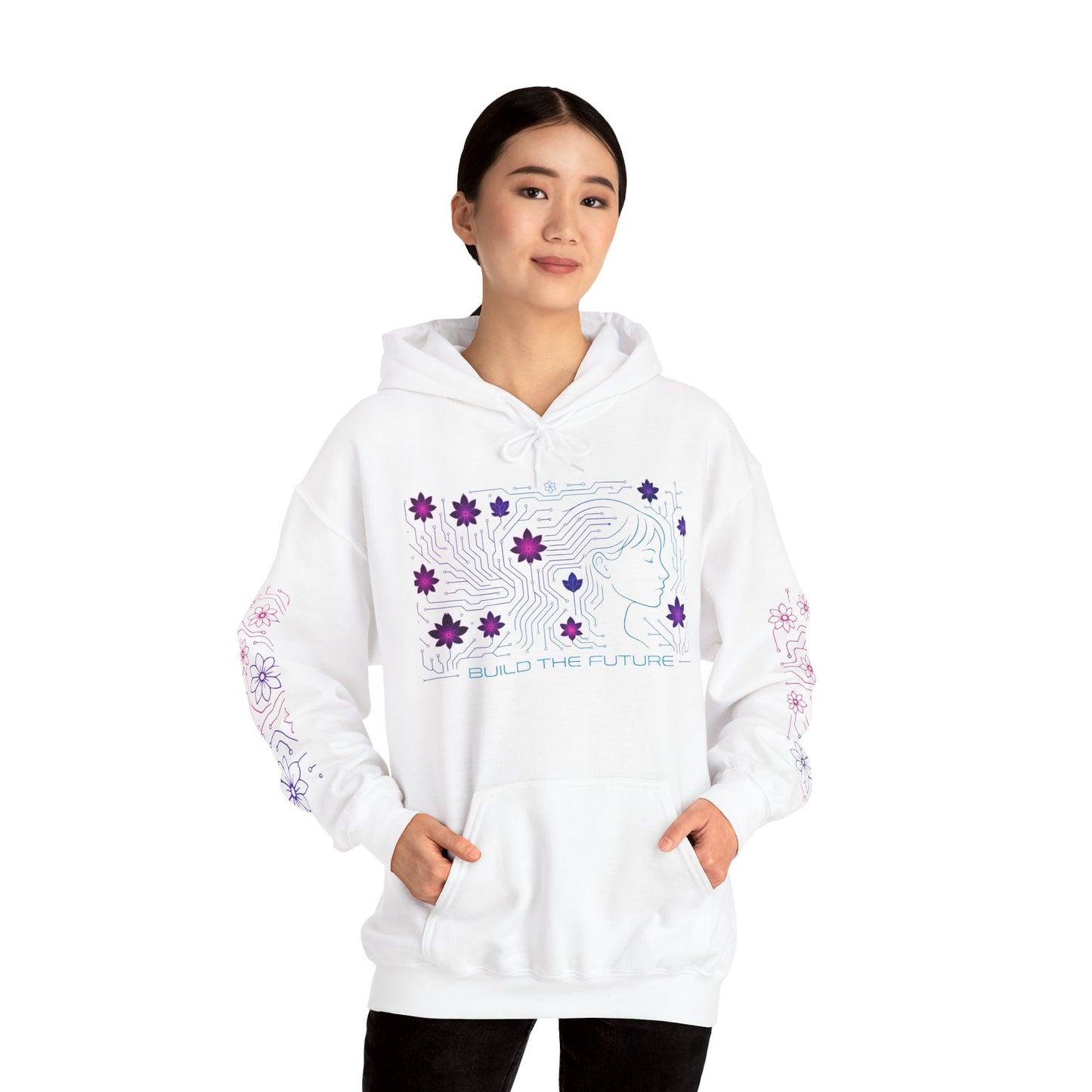 Floral Graphic Hooded Sweatshirt