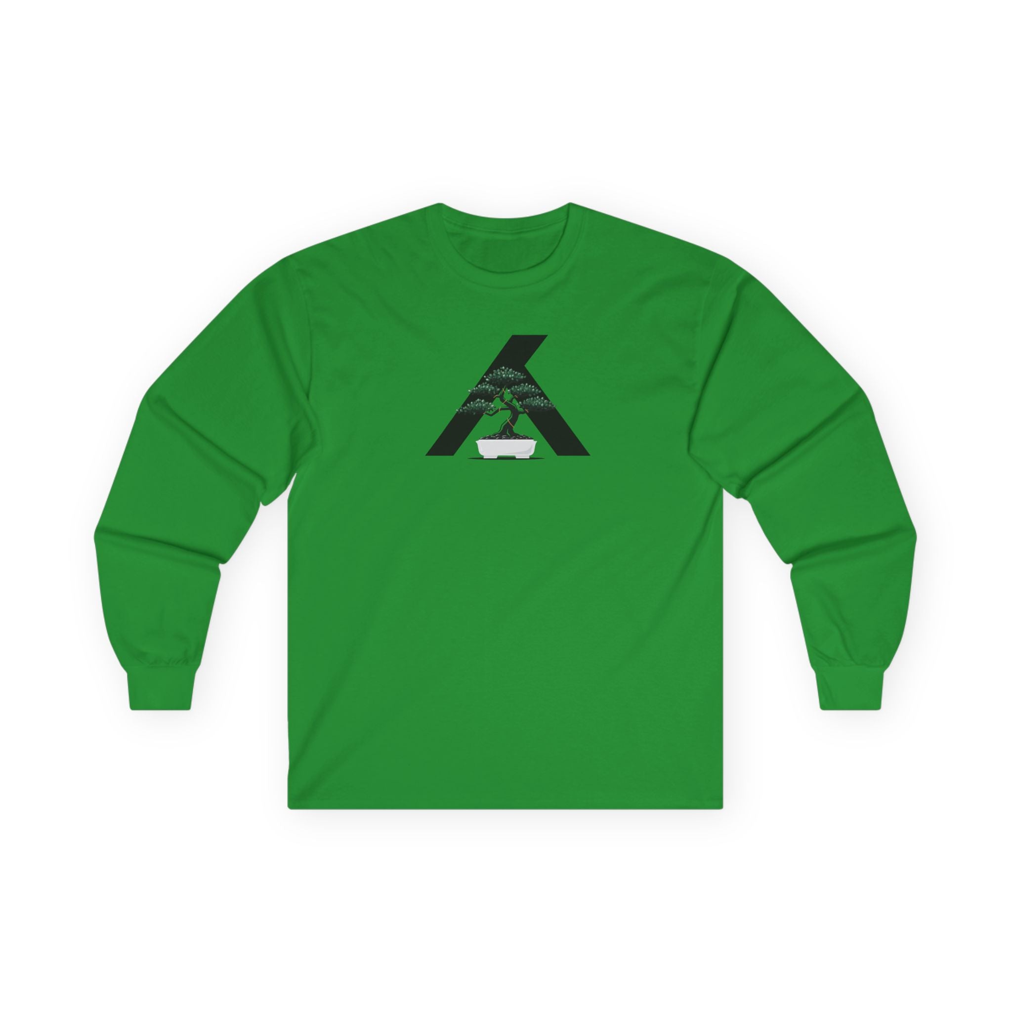 Long Sleeve Tee — Minimalist Mountain Runner Logo