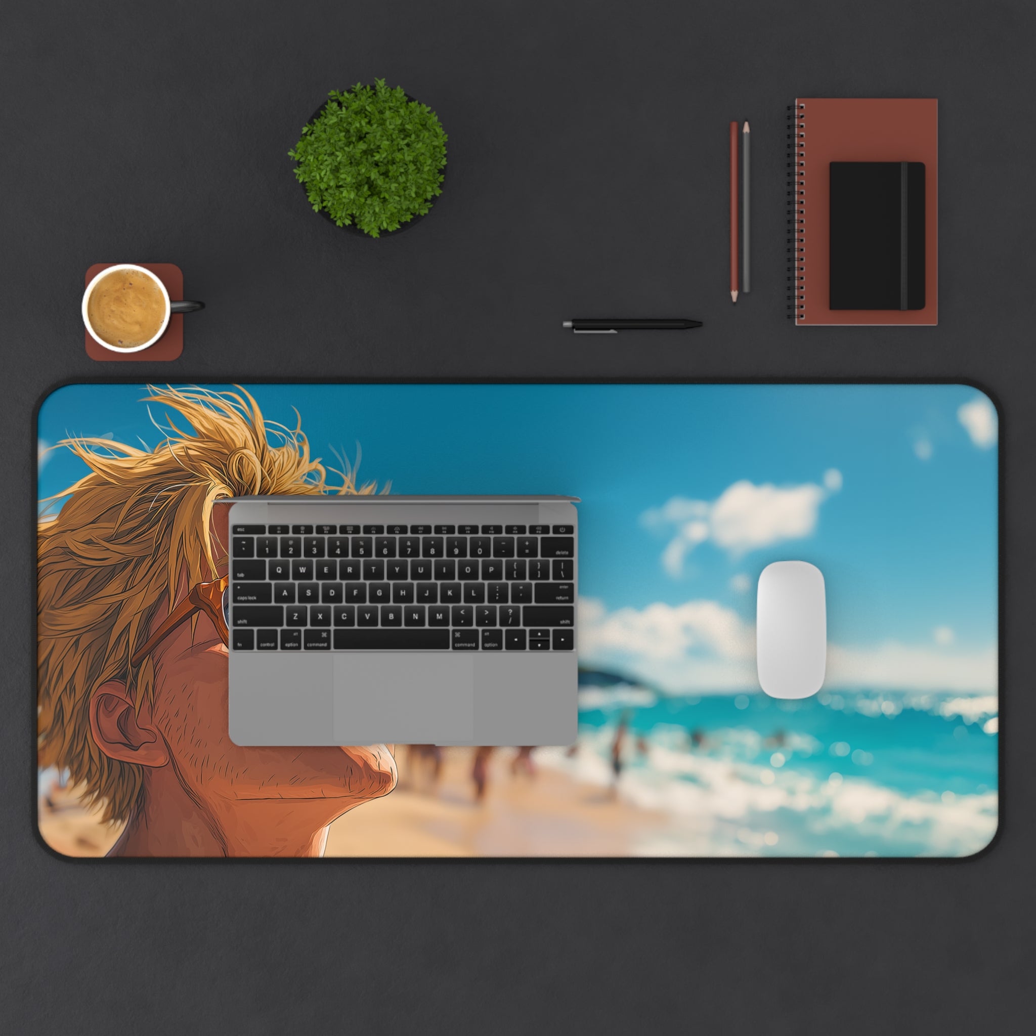 Bright Beach Vibes Desk Mat