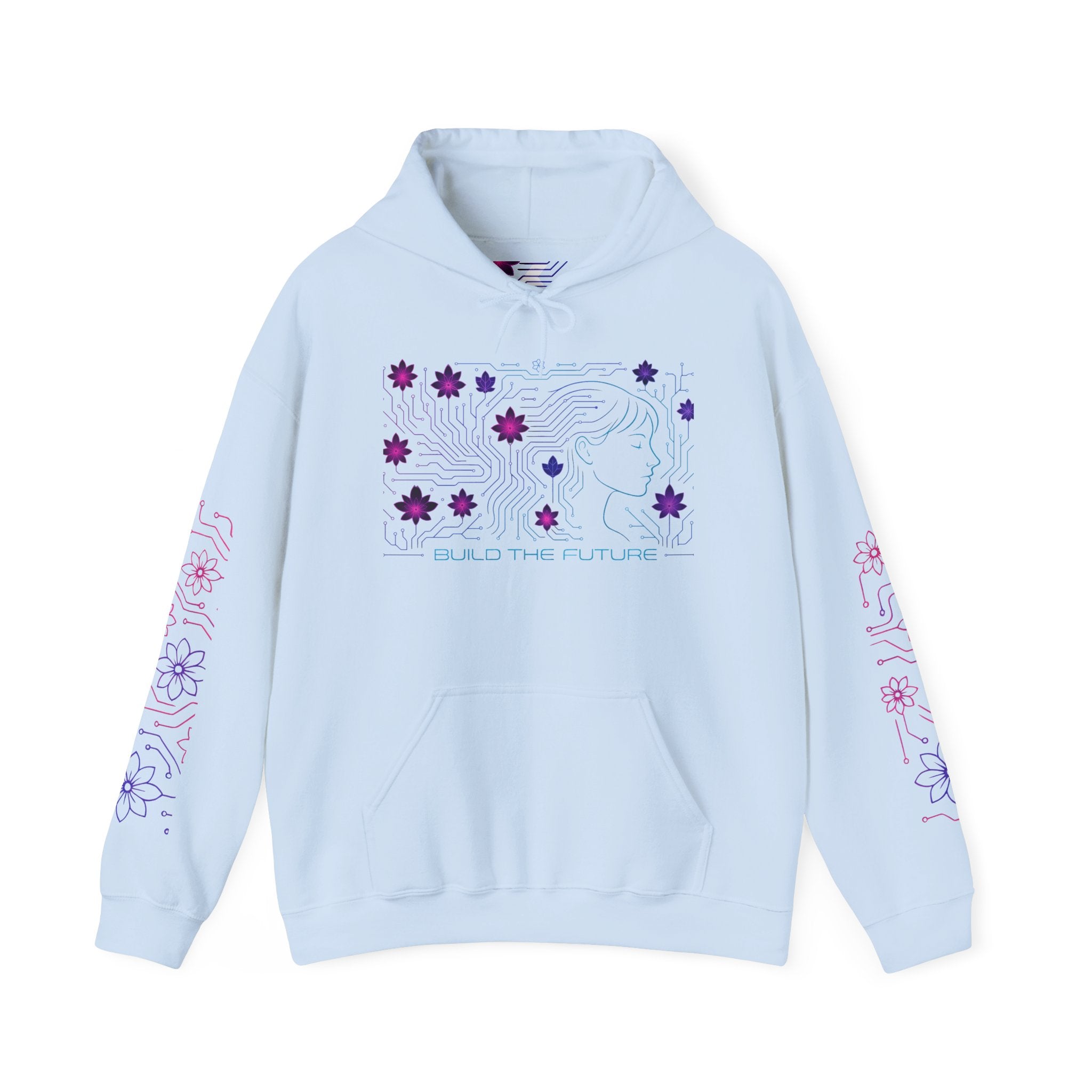 Floral Graphic Hooded Sweatshirt
