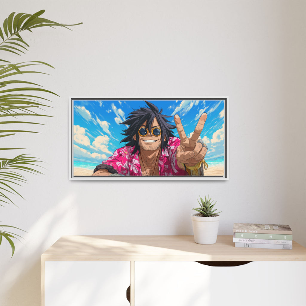 Framed Art Print - Vibrant Beach Vibes