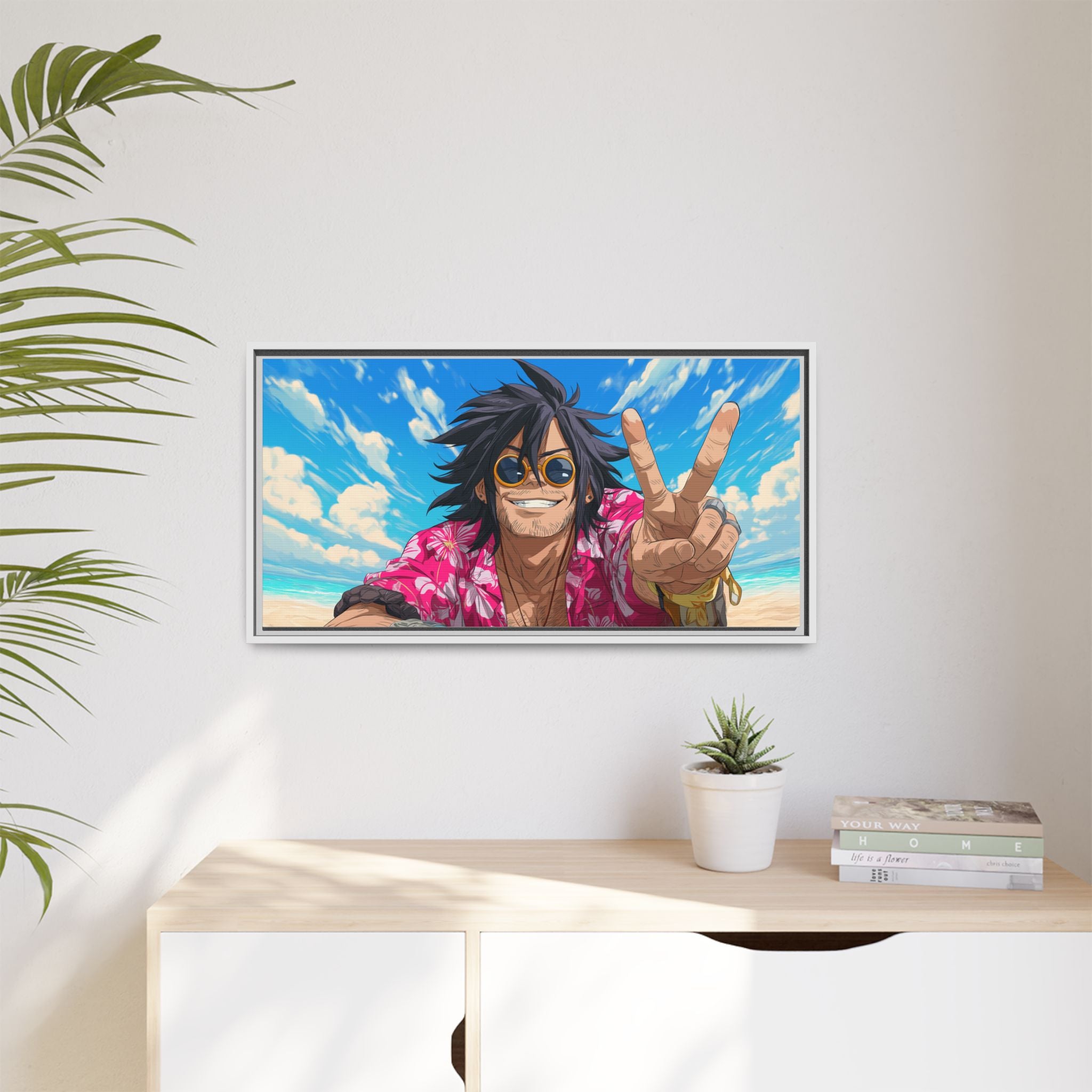 Framed Art Print - Vibrant Beach Vibes