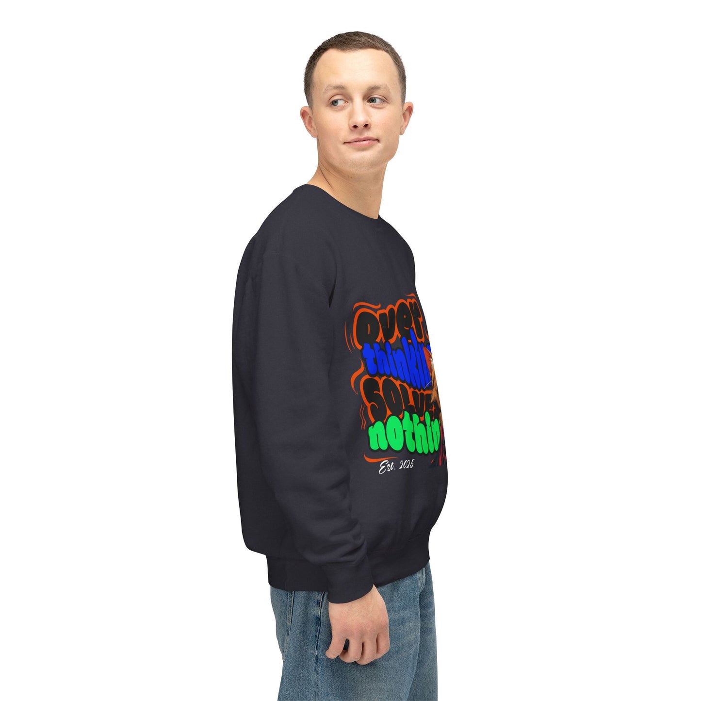Colorful Overthinking Unisex Crewneck Sweatshirt