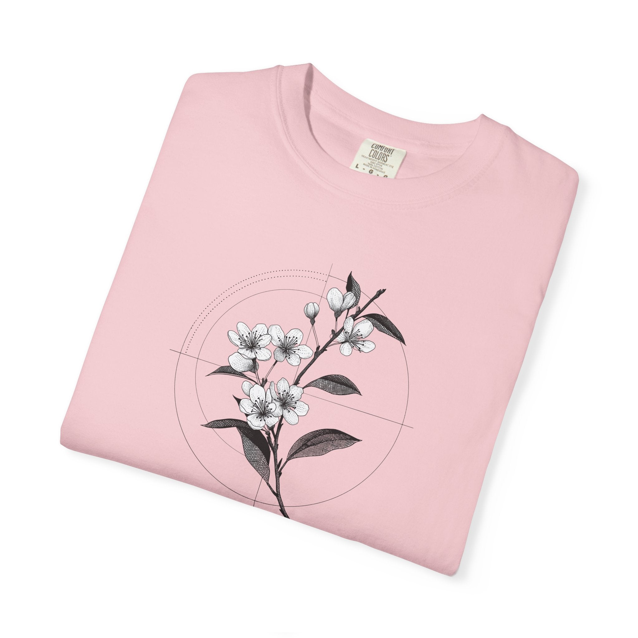 Botanical Sketch T-Shirt — Minimal Floral Illustration Tee