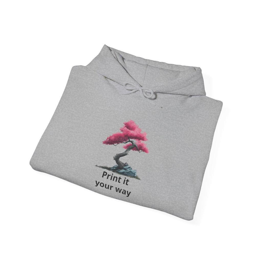 Bonsai Tree Hoodie - 'Print it your way' Minimal Graphic Sweatshirt