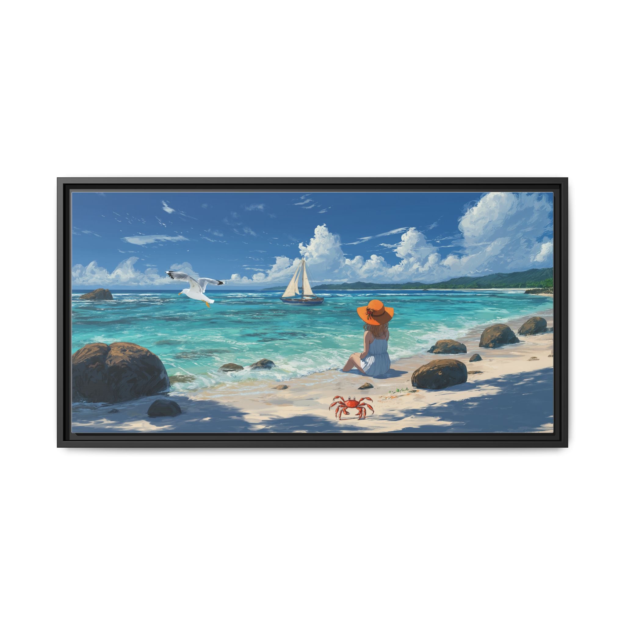 Beach Vibe Wall Art Coastal Landscape