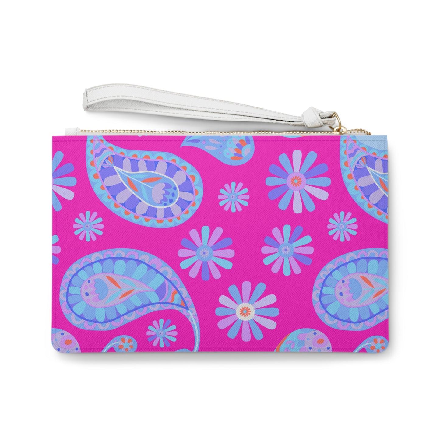Vibrant Floral Clutch Bag