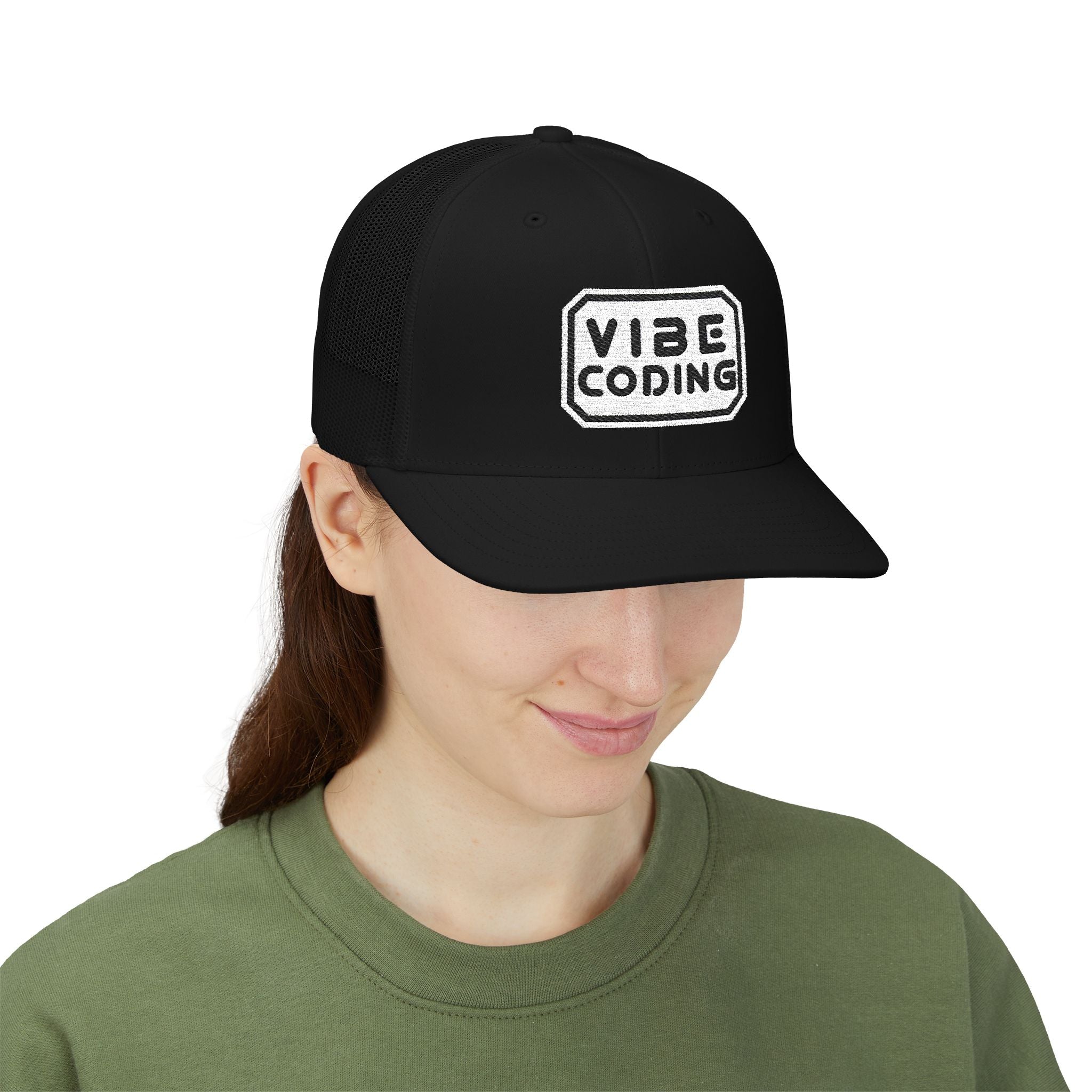 Vibe Coding Snapback Trucker Cap