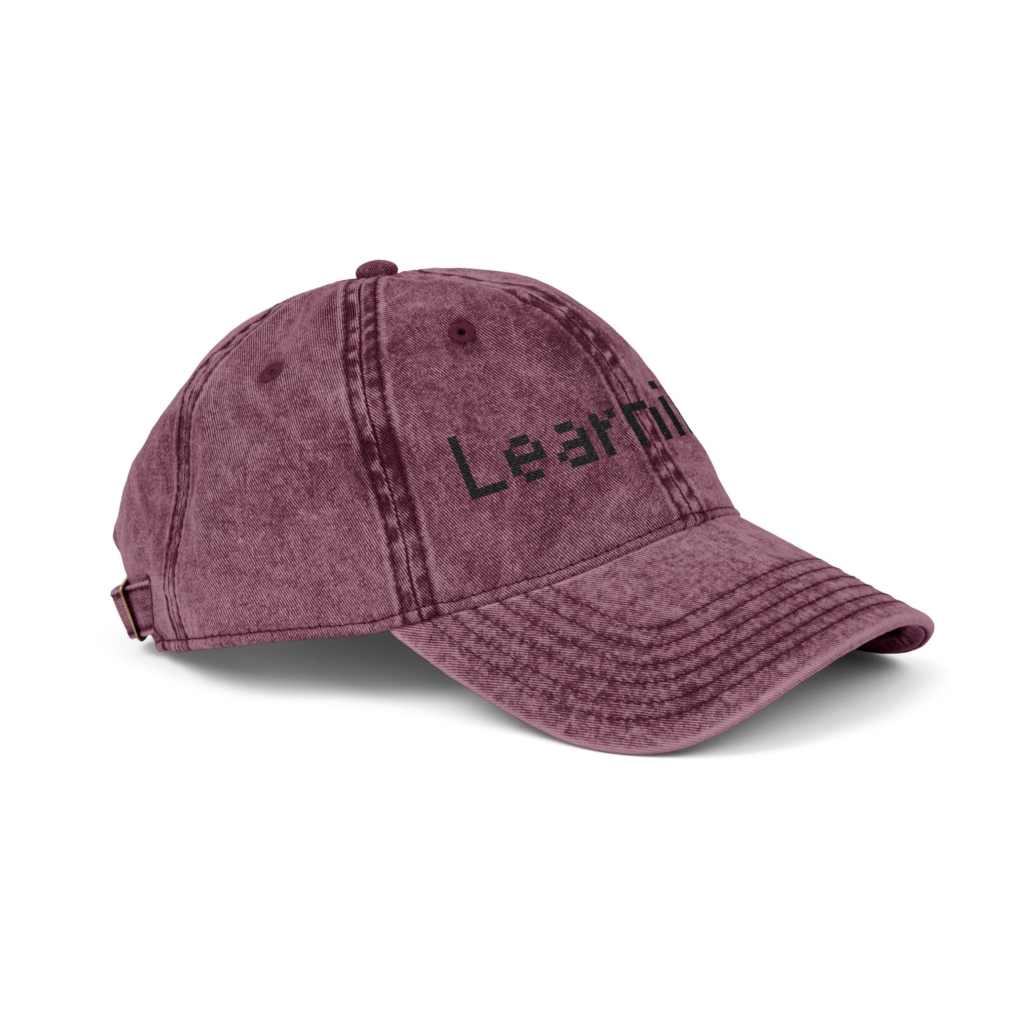 Vintage Embroidered Cap for Learning Enthusiasts