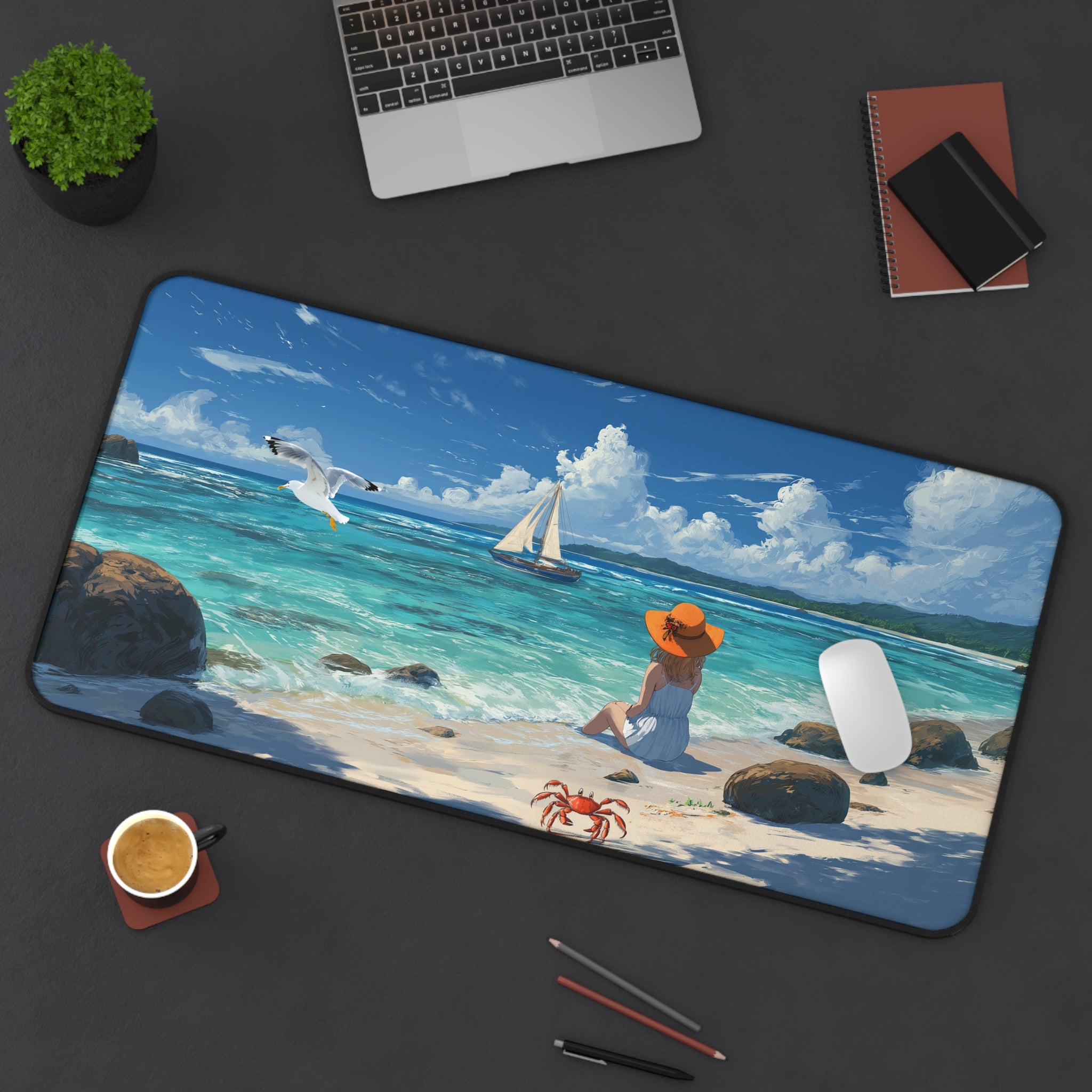Beach Oasis Desk Mat