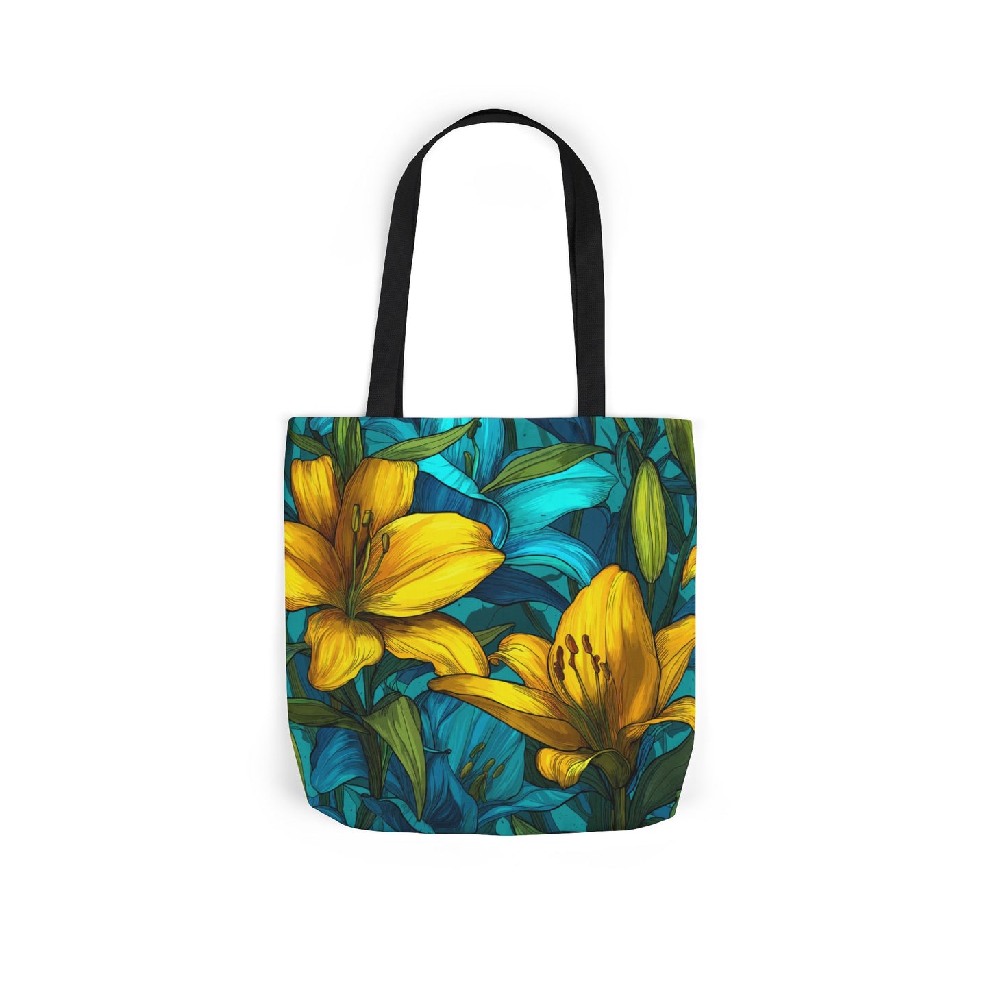 Vibrant Floral Canvas Tote Bag