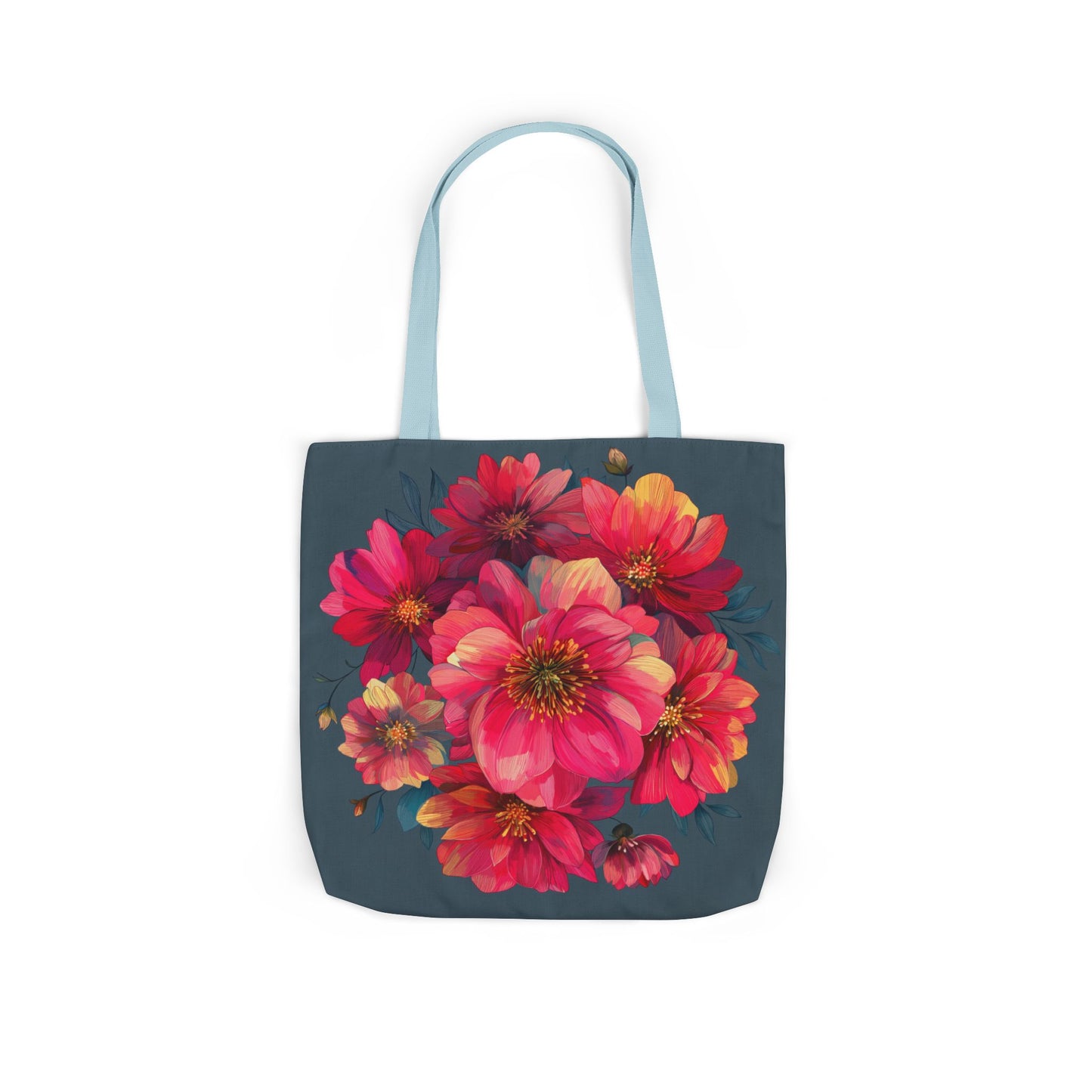 Floral Canvas Tote Bag