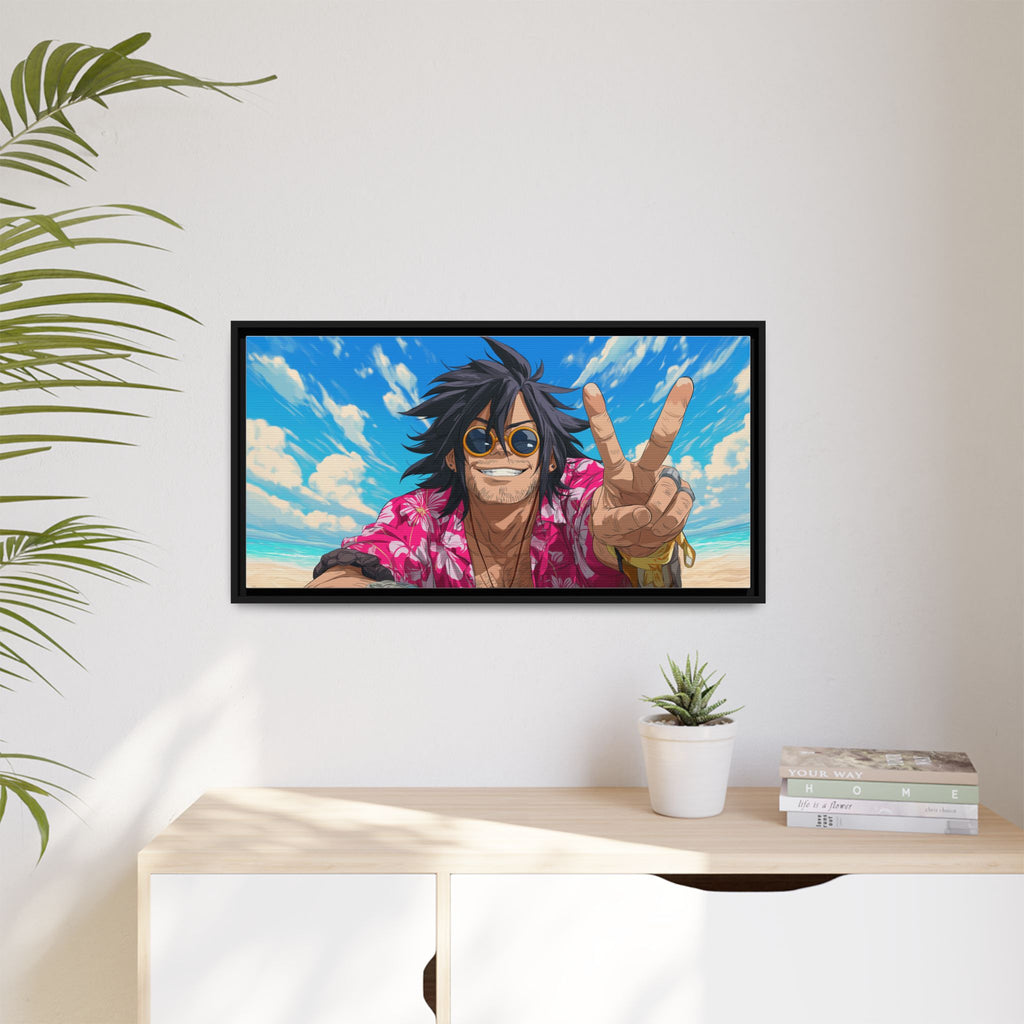 Framed Art Print - Vibrant Beach Vibes