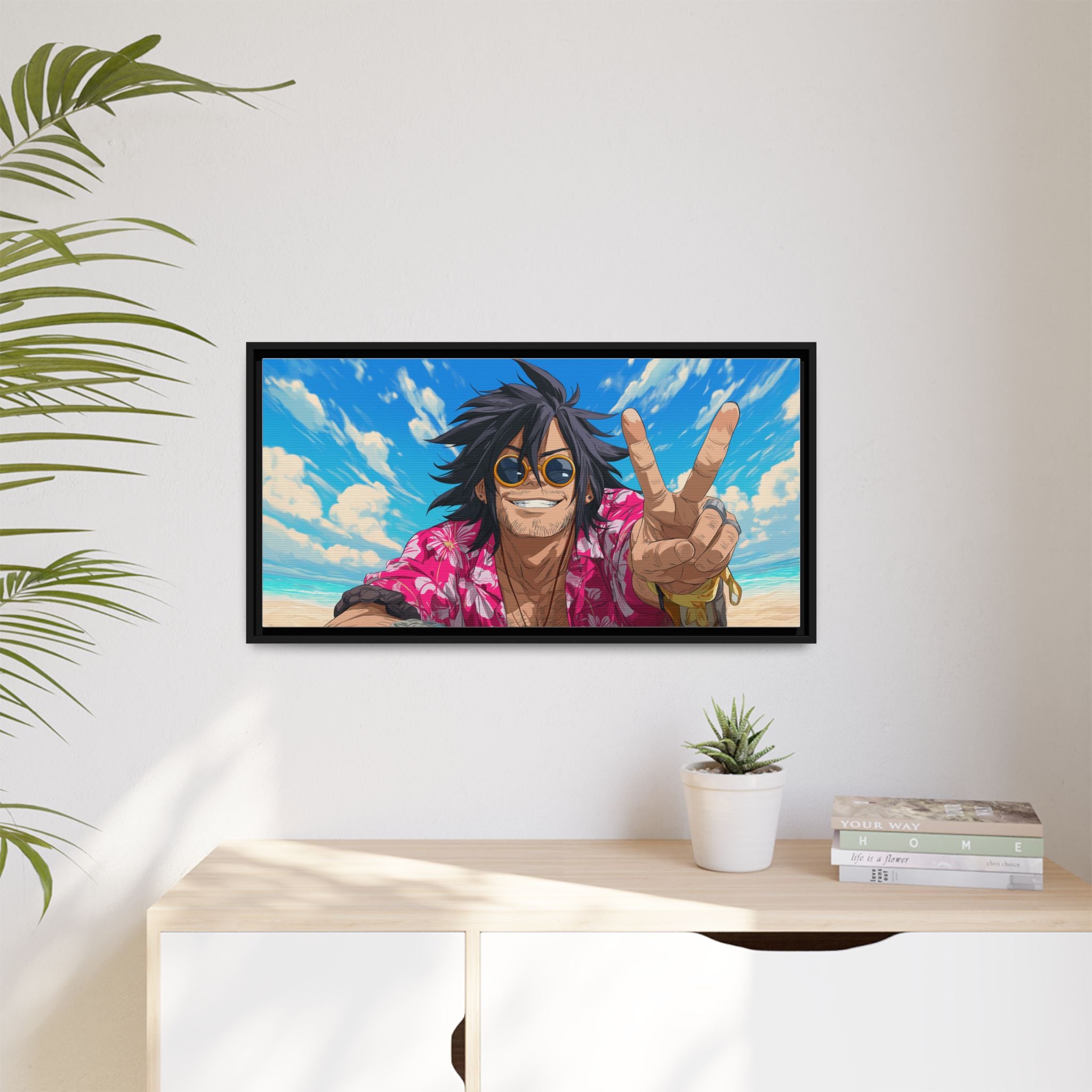 Framed Art Print - Vibrant Beach Vibes