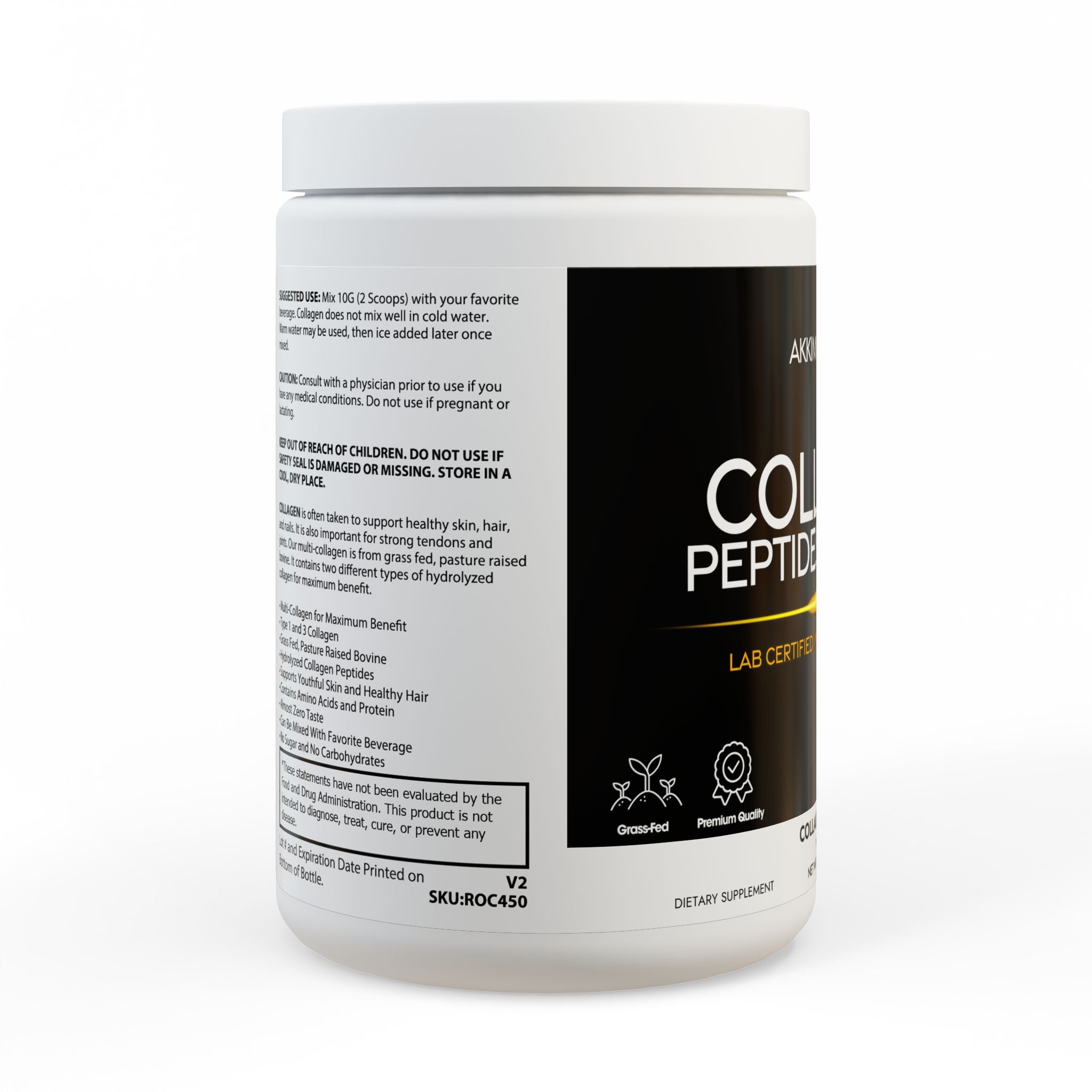 Collagen Peptides Type I & III Supplement (350g, 12.3oz)