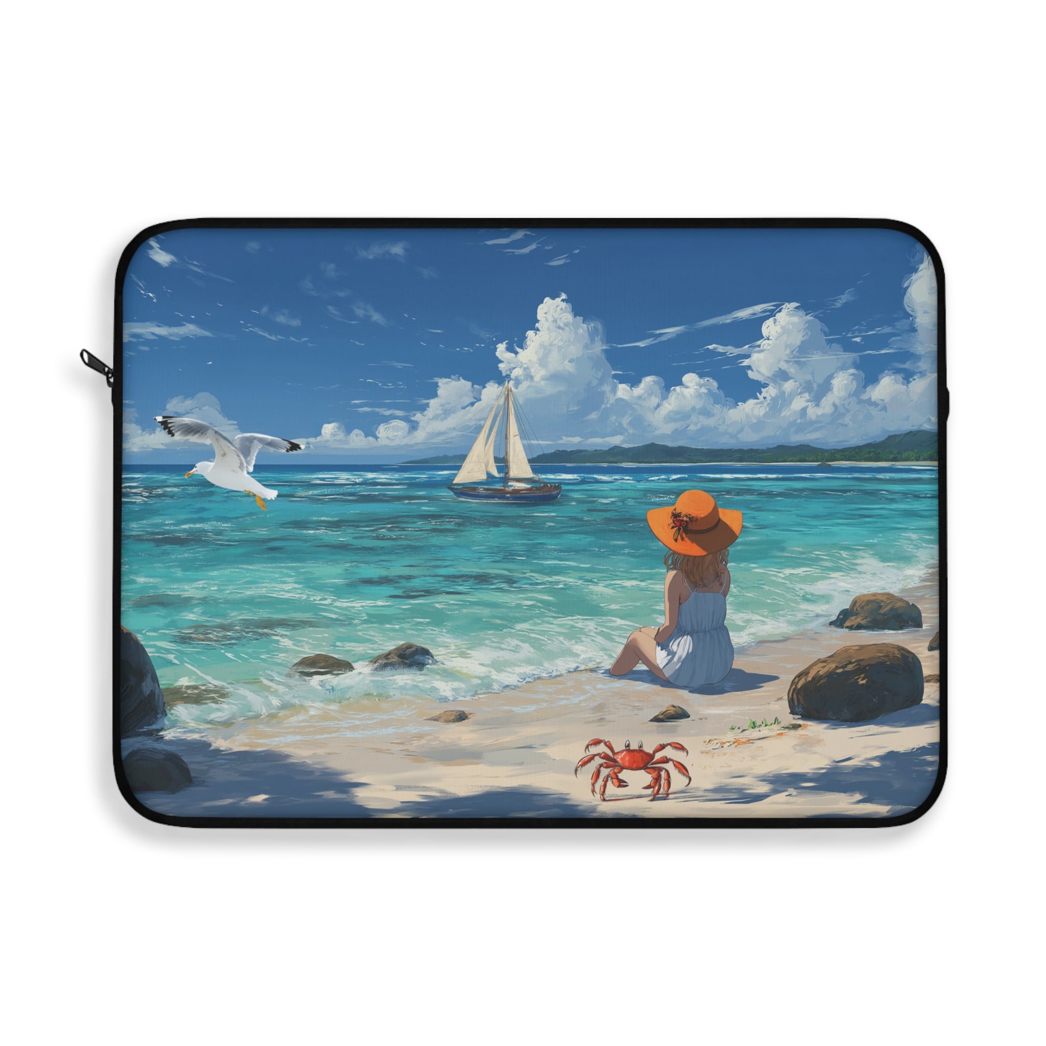 Beach Vibes Laptop Sleeve for Tropical Lovers