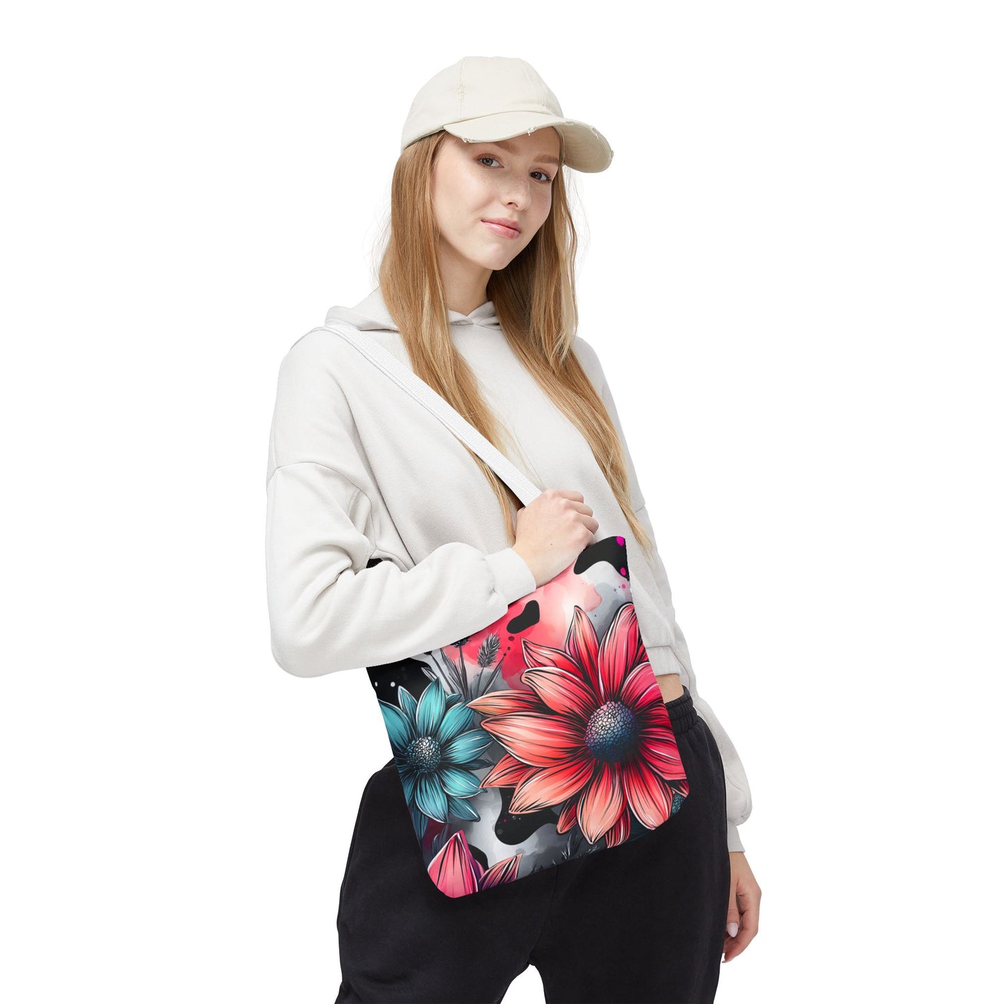 Vibrant Floral Tote Bag