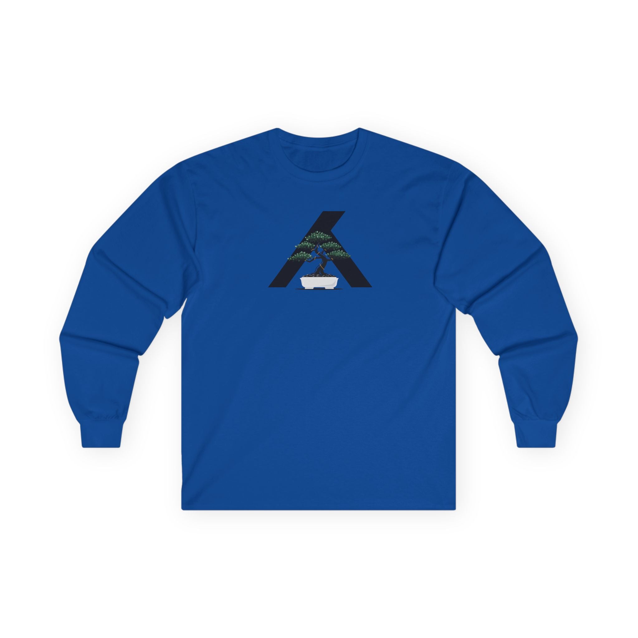 Long Sleeve Tee — Minimalist Mountain Runner Logo