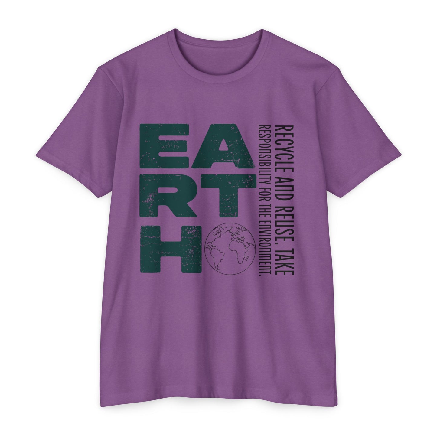 Eco-Friendly Earth Graphic T-Shirt