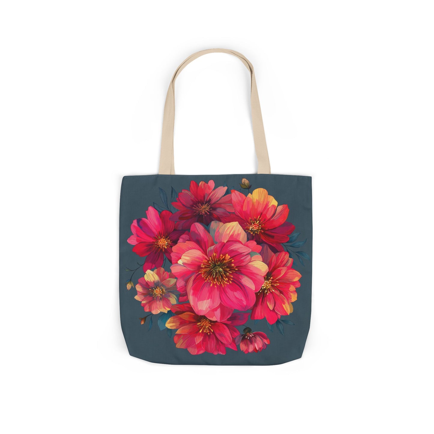 Floral Canvas Tote Bag