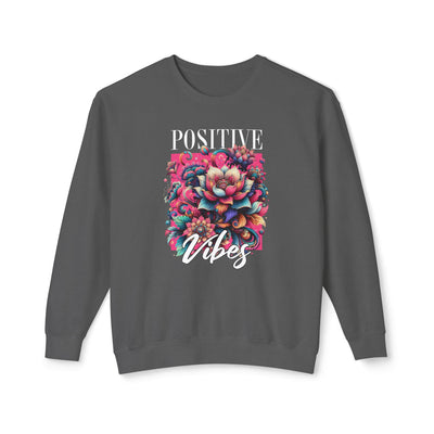 Positive Vibes Unisex Lightweight Crewneck Sweatshirt