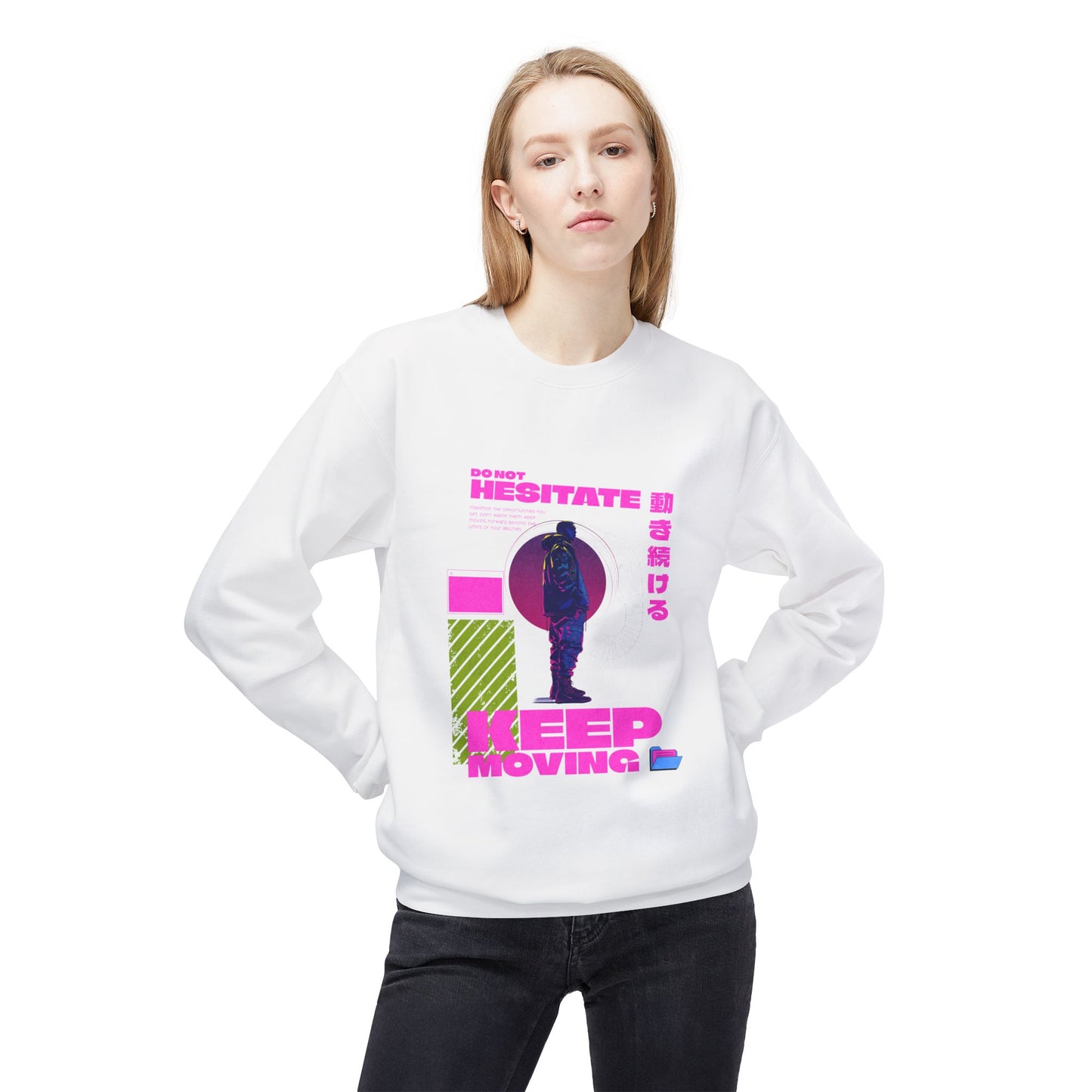 Keep Moving Inspirational Crewneck Sweatshirt