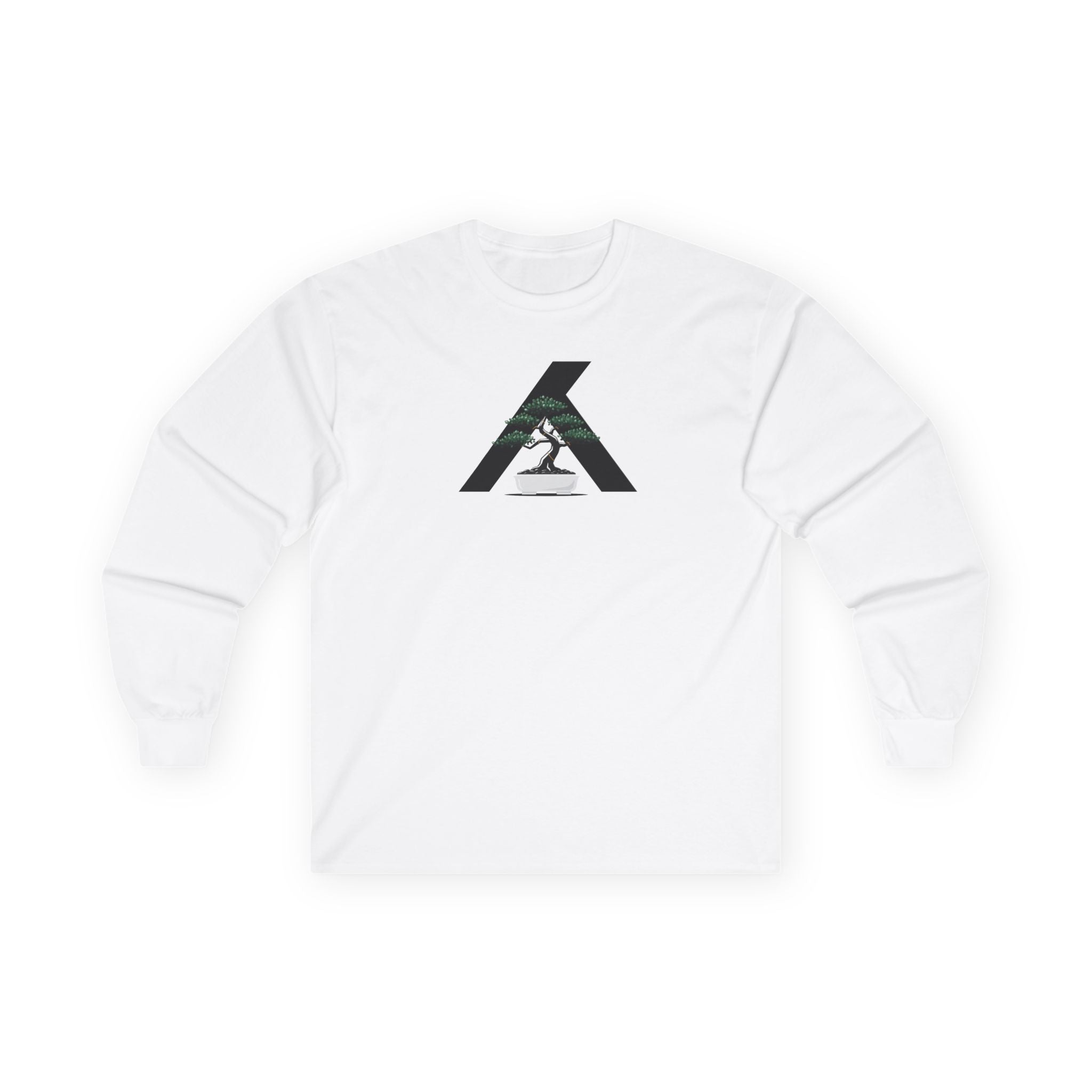Long Sleeve Tee — Minimalist Mountain Runner Logo