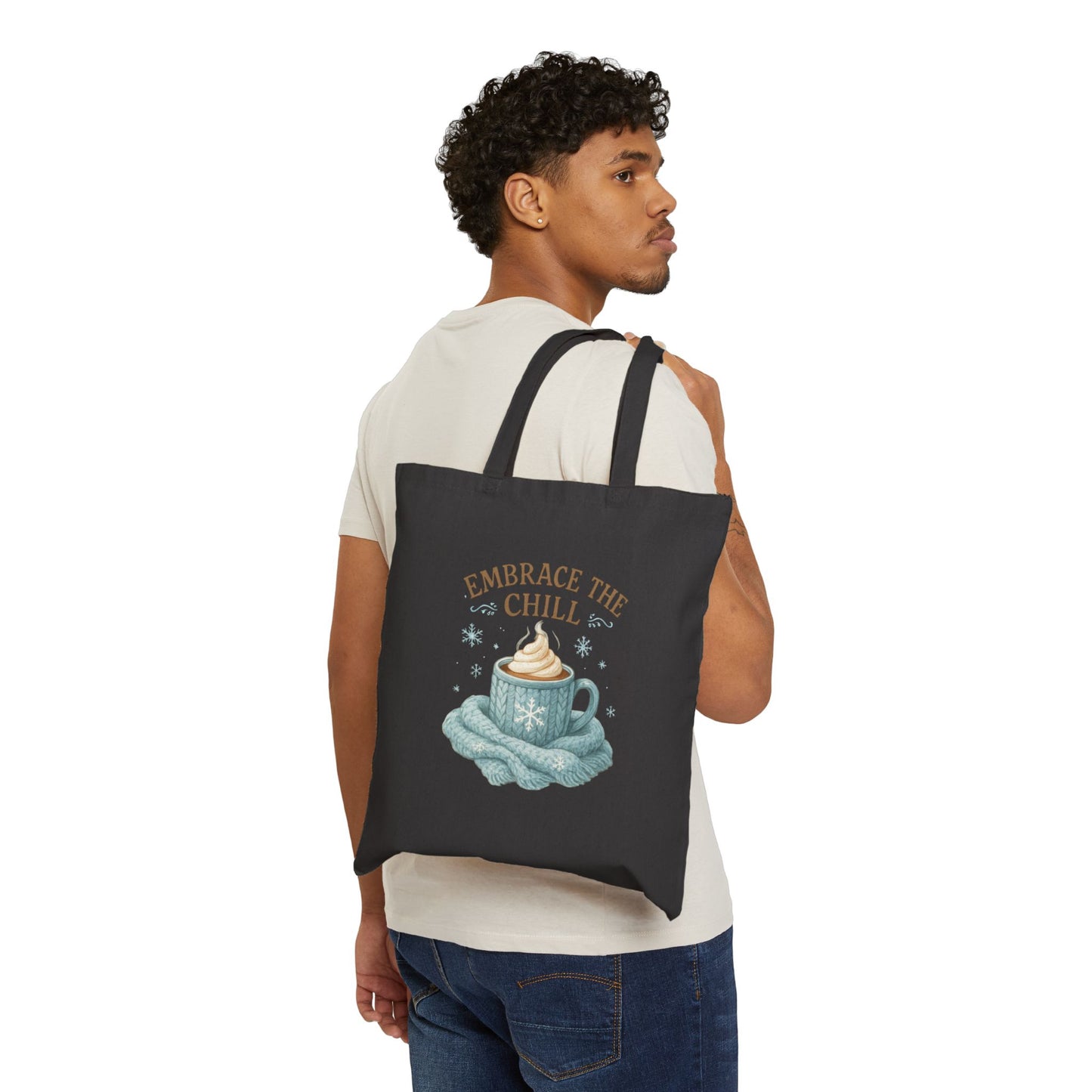 Embrace the Chill Cotton Canvas Tote Bag