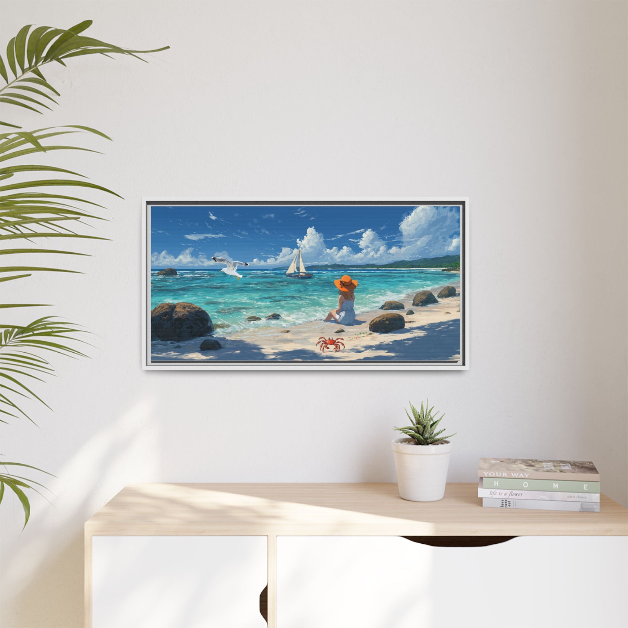 Beach Vibe Wall Art Coastal Landscape
