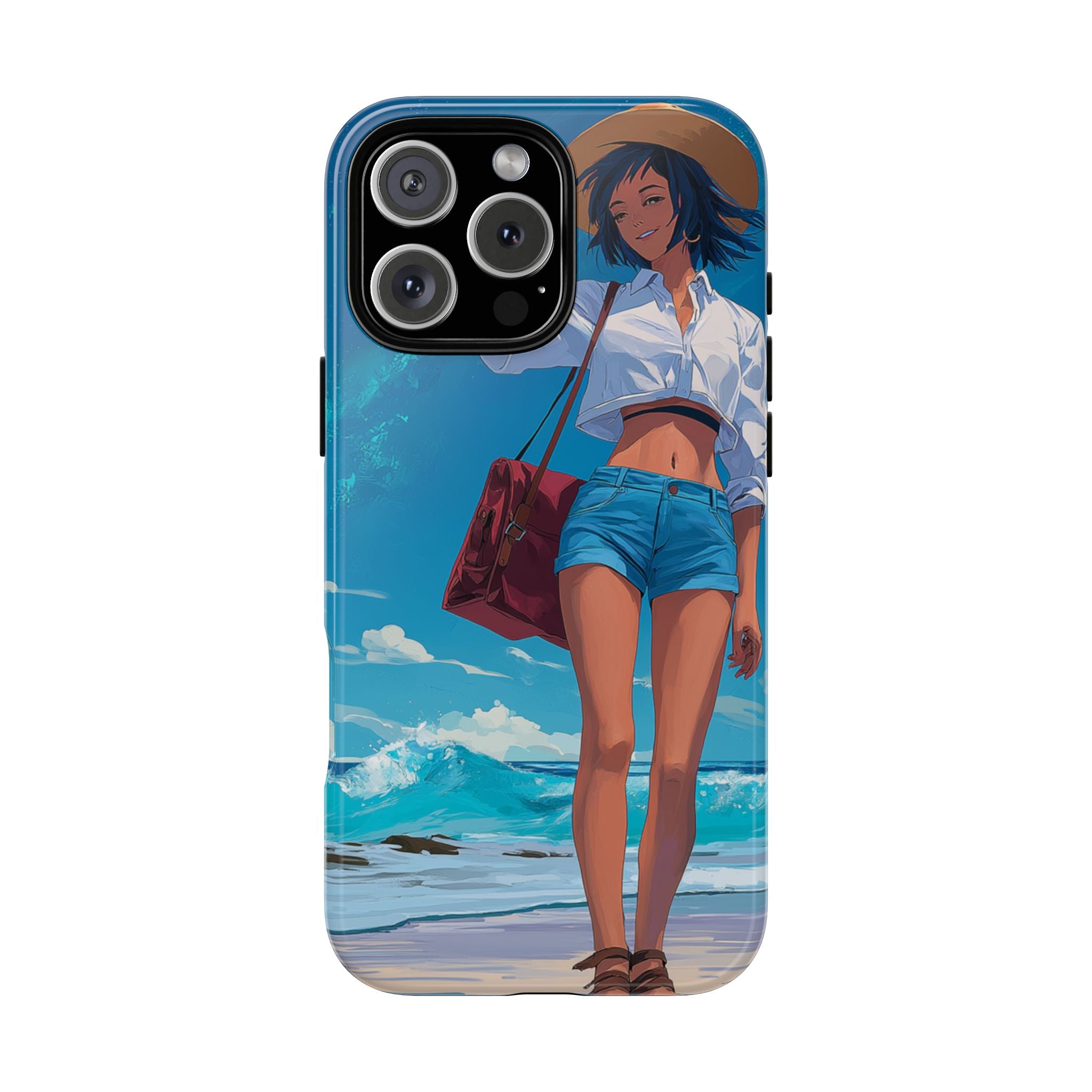 Tough Cases: Stylish Phone Case with Beach Vibe