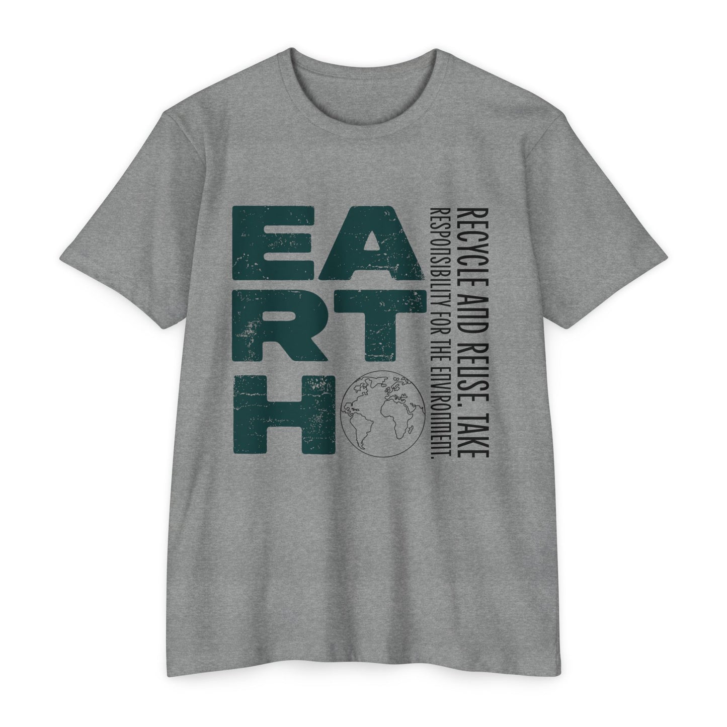 Eco-Friendly Earth Graphic T-Shirt