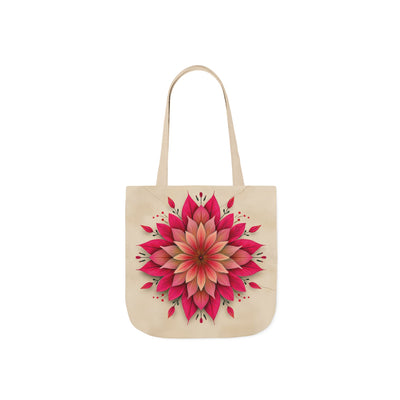 Colorful Floral Canvas Tote Bag