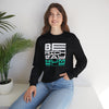 Inspirational Crewneck Sweatshirt - 'Be Rich Stay Humble'
