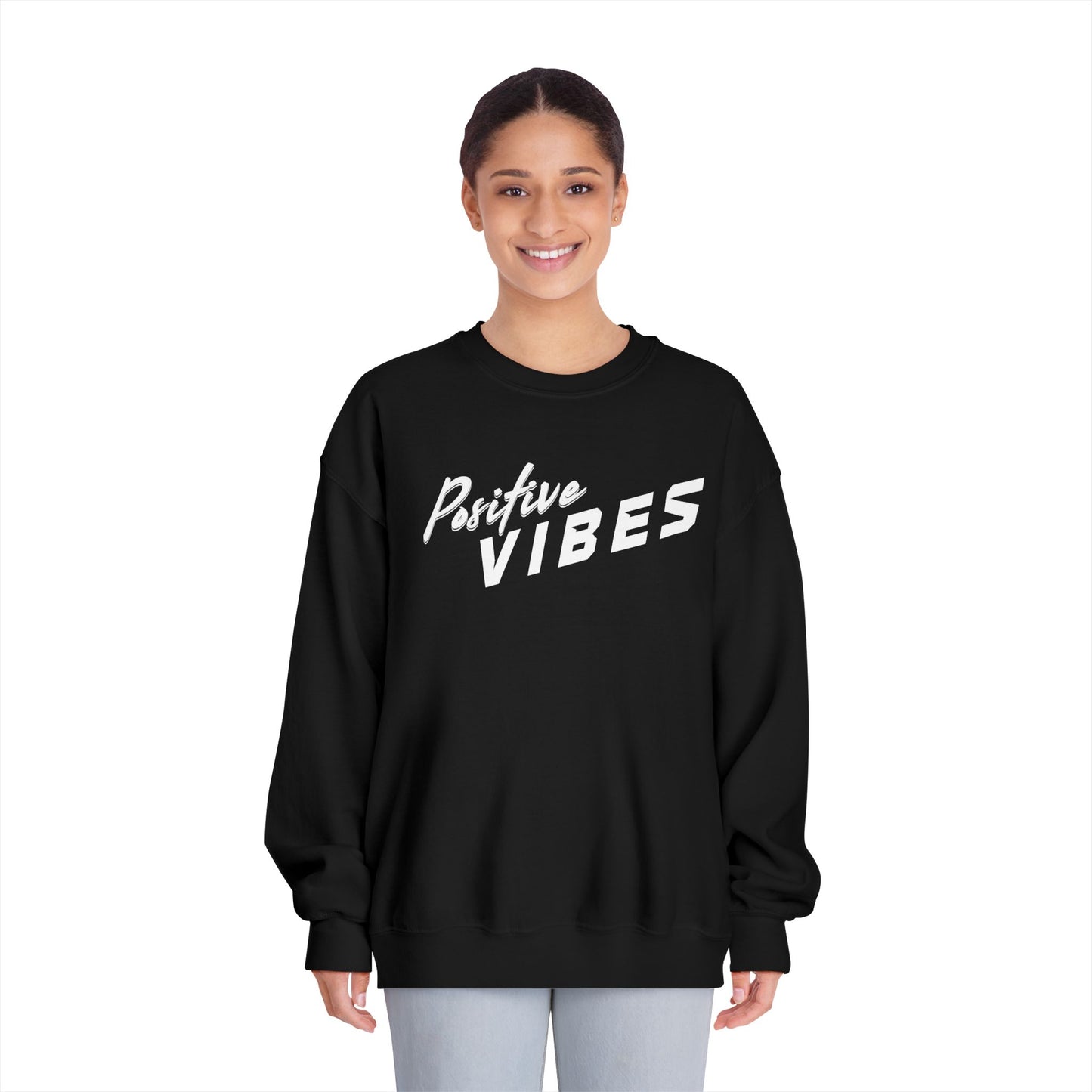 Positive Vibes Unisex Crewneck Sweatshirt